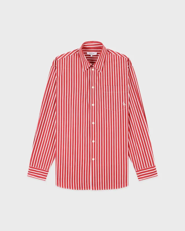 SRC Oversized Shirt - Ruby Stripe sold by Sporty and Rich
