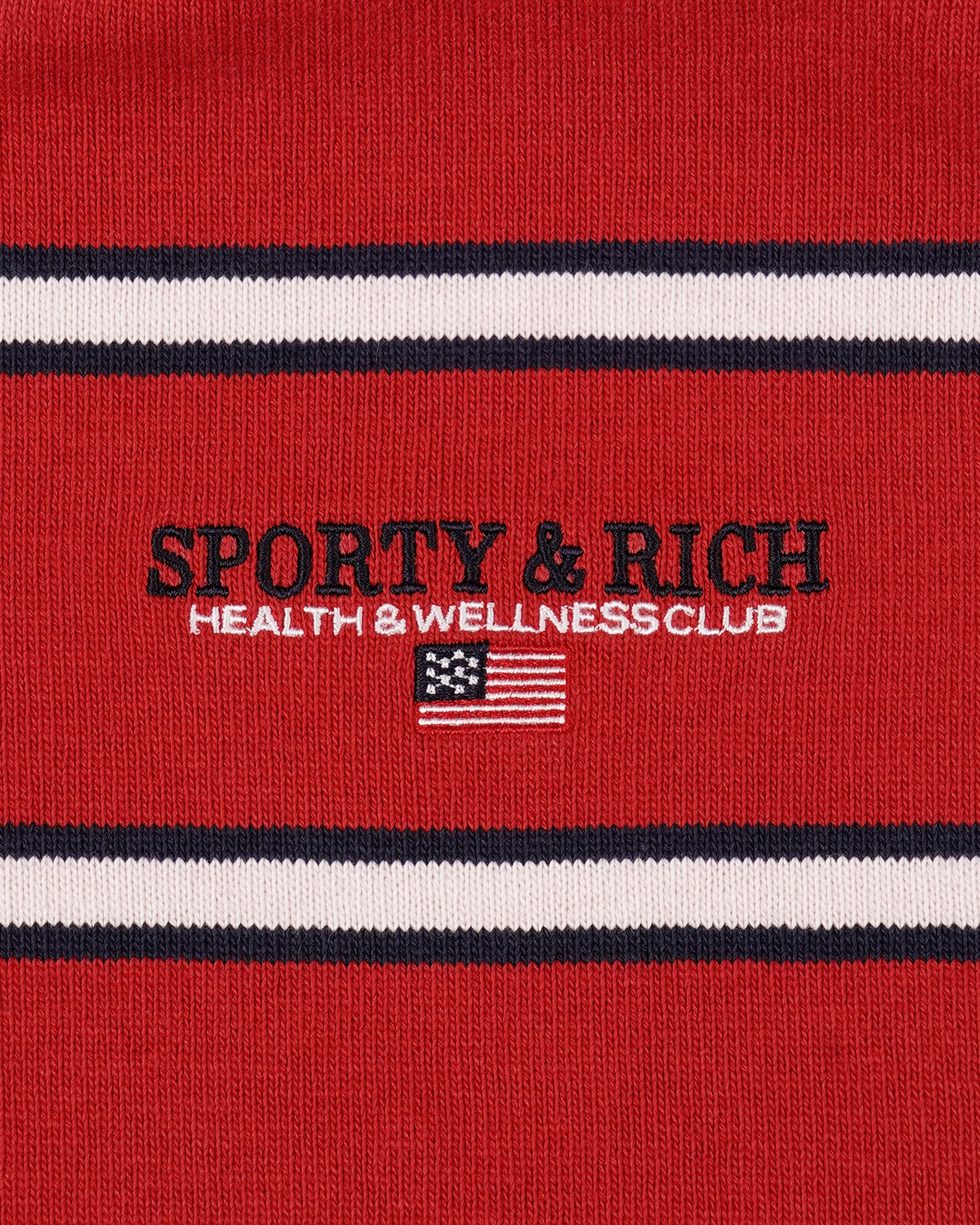 S&R Nautical Rugby Polo - Ruby/Navy/White sold by Sporty and Rich product image thumbnail 5