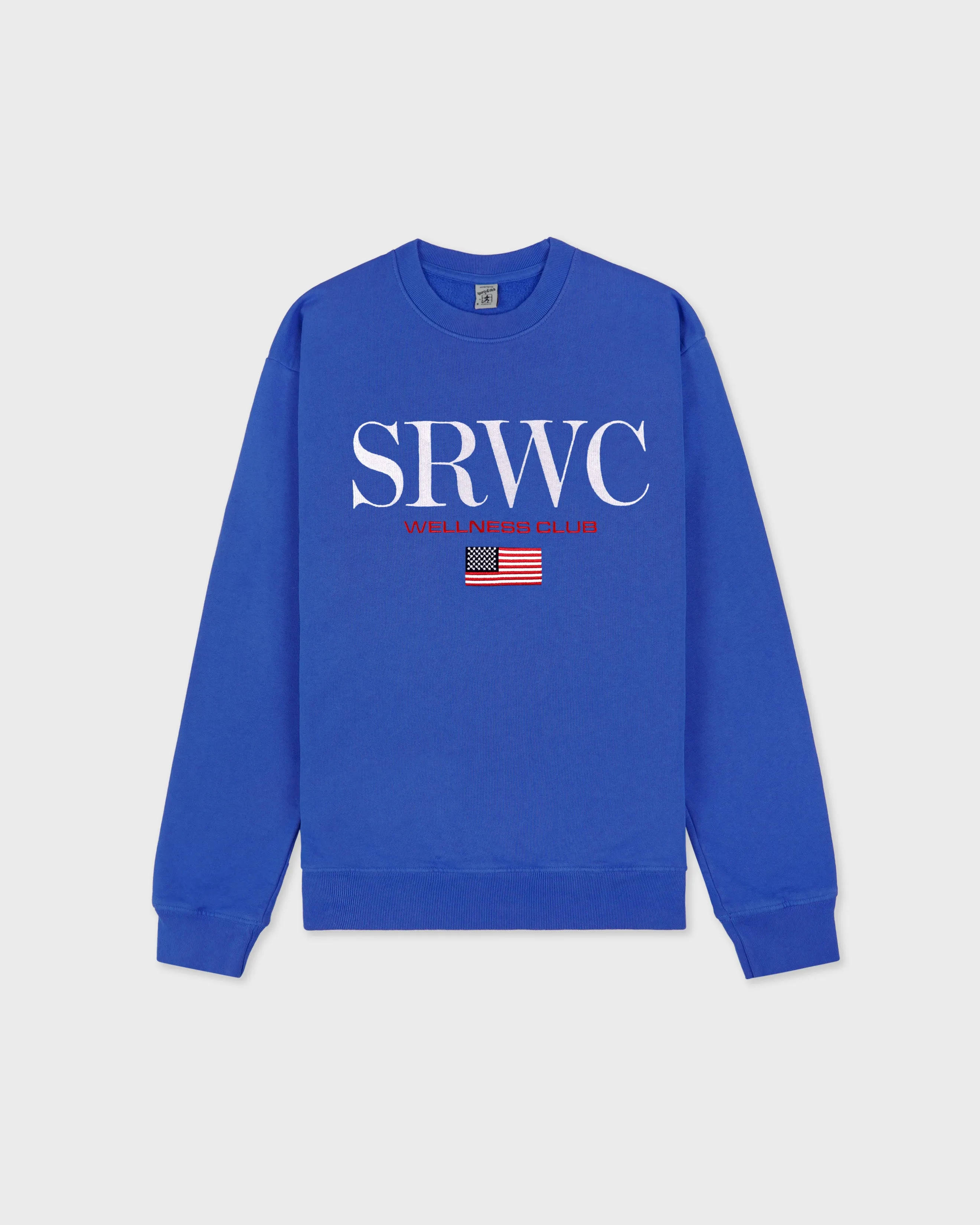 Nautical Embroidered Crewneck - Team Blue/White sold by Sporty and Rich