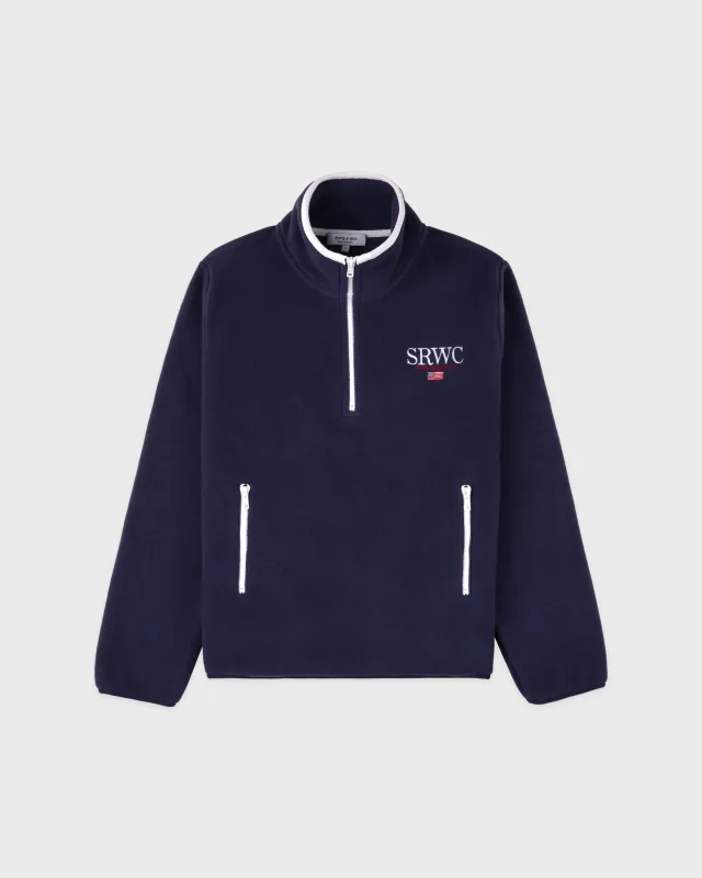 Nautical Polar Quarter Zip - Navy sold by Sporty and Rich