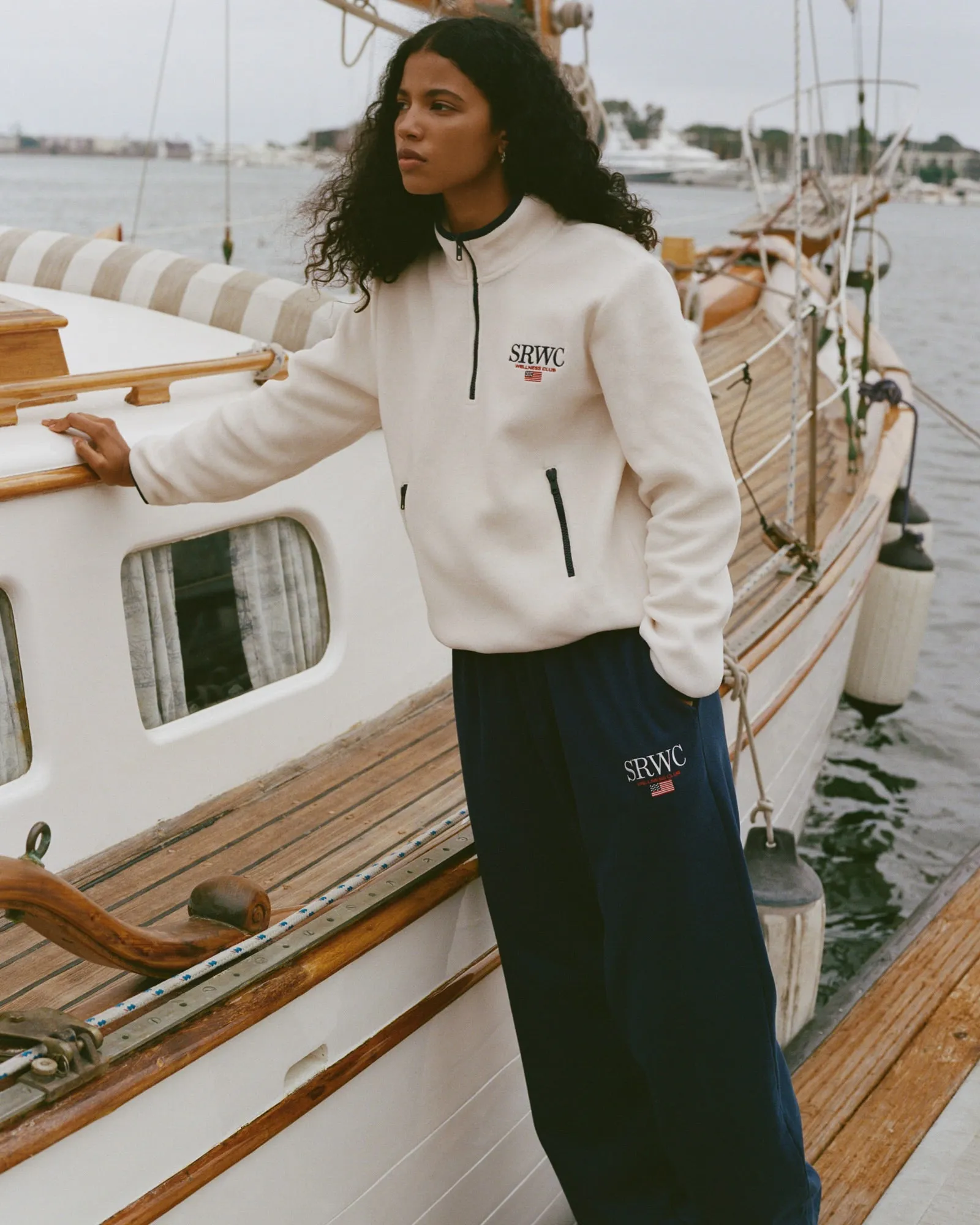 Nautical Polar Quarter Zip - Ecru sold by Sporty and Rich product image thumbnail 3