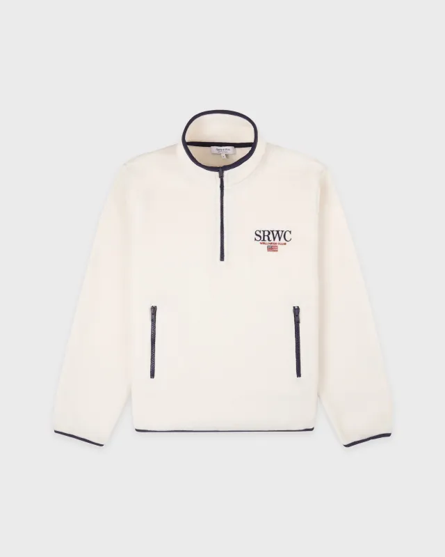 Nautical Polar Quarter Zip - Ecru sold by Sporty and Rich