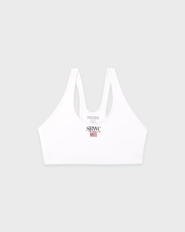 Nautical Sports Bra - White sold by Sporty and Rich
