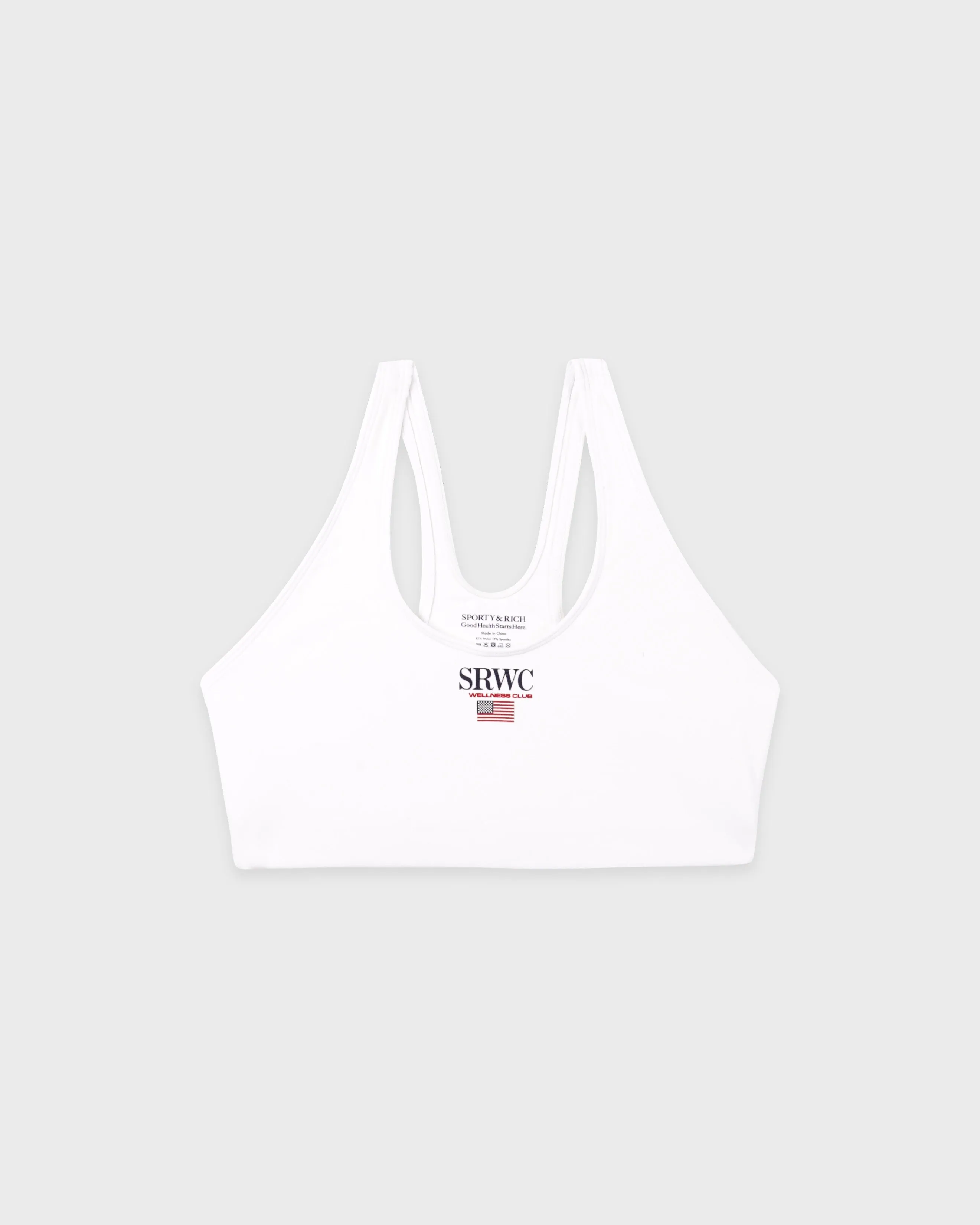 Nautical Sports Bra - White sold by Sporty and Rich