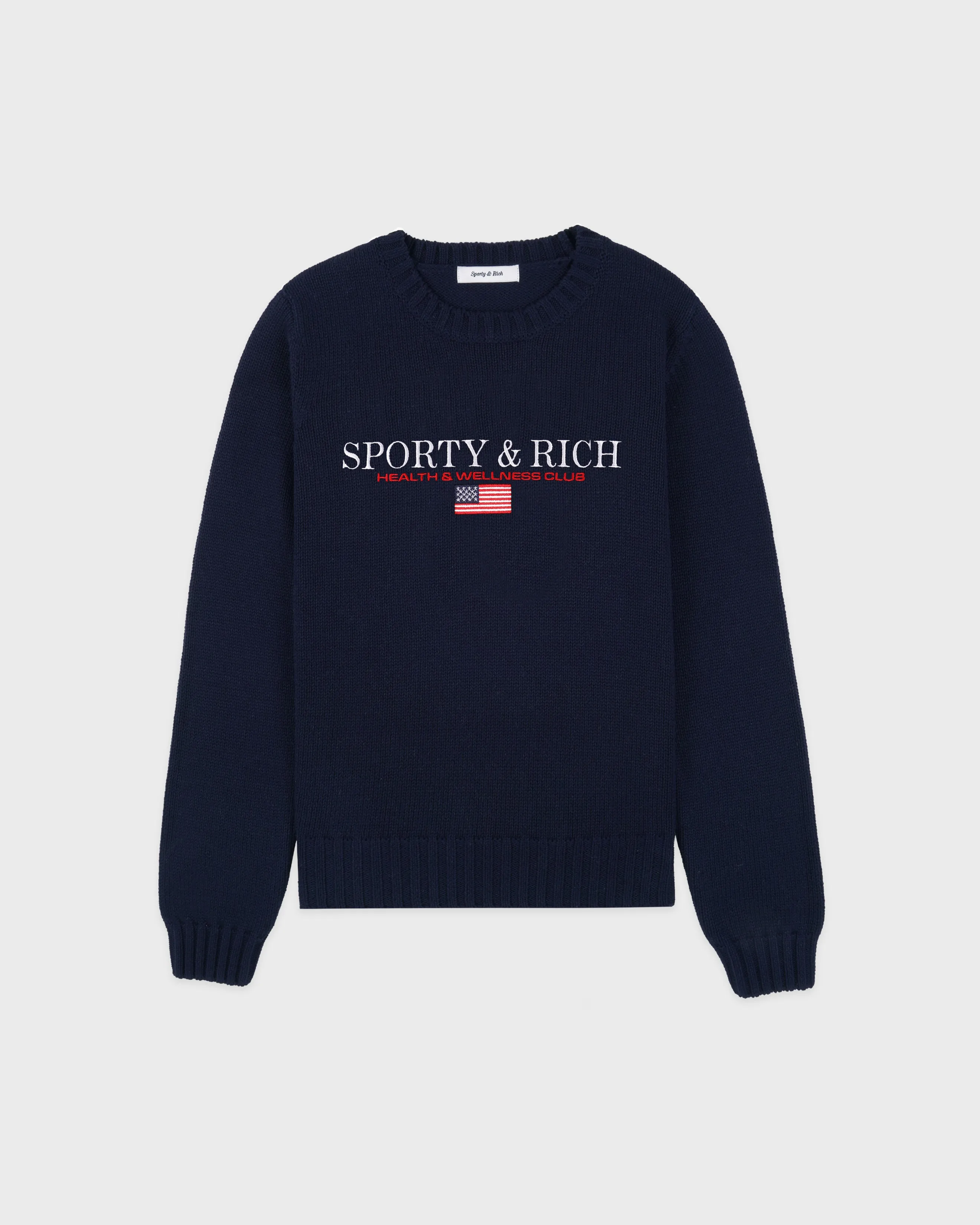 S&R Nautical Knitted Sweater - Navy sold by Sporty and Rich