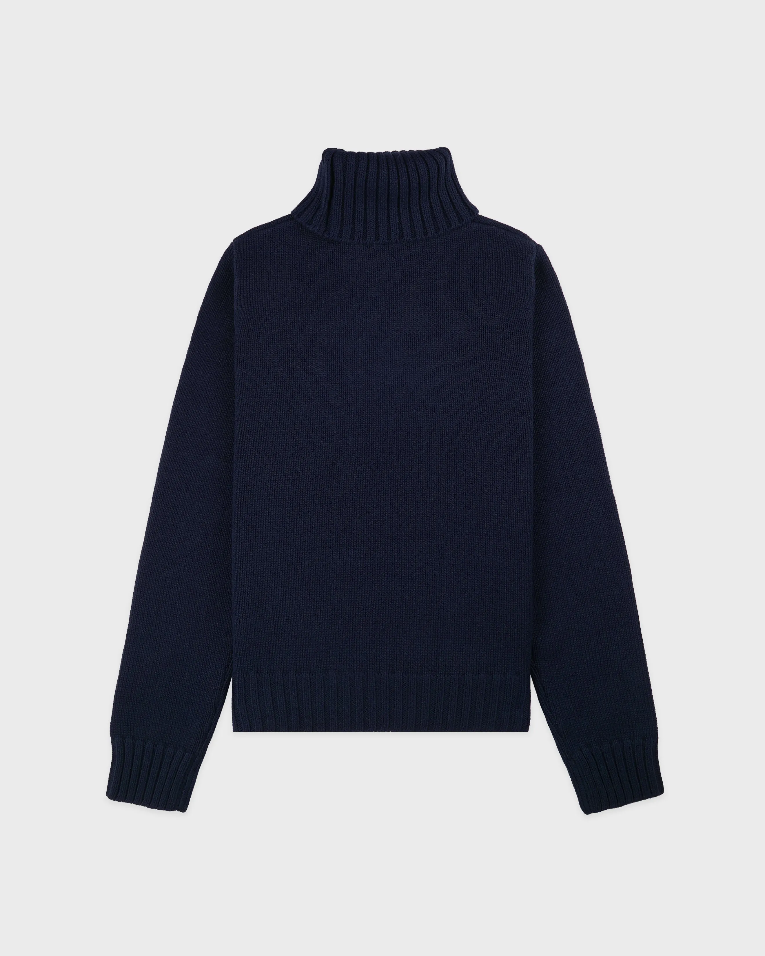 S&R Nautical Knitted Turtleneck - Navy sold by Sporty and Rich product image thumbnail 2