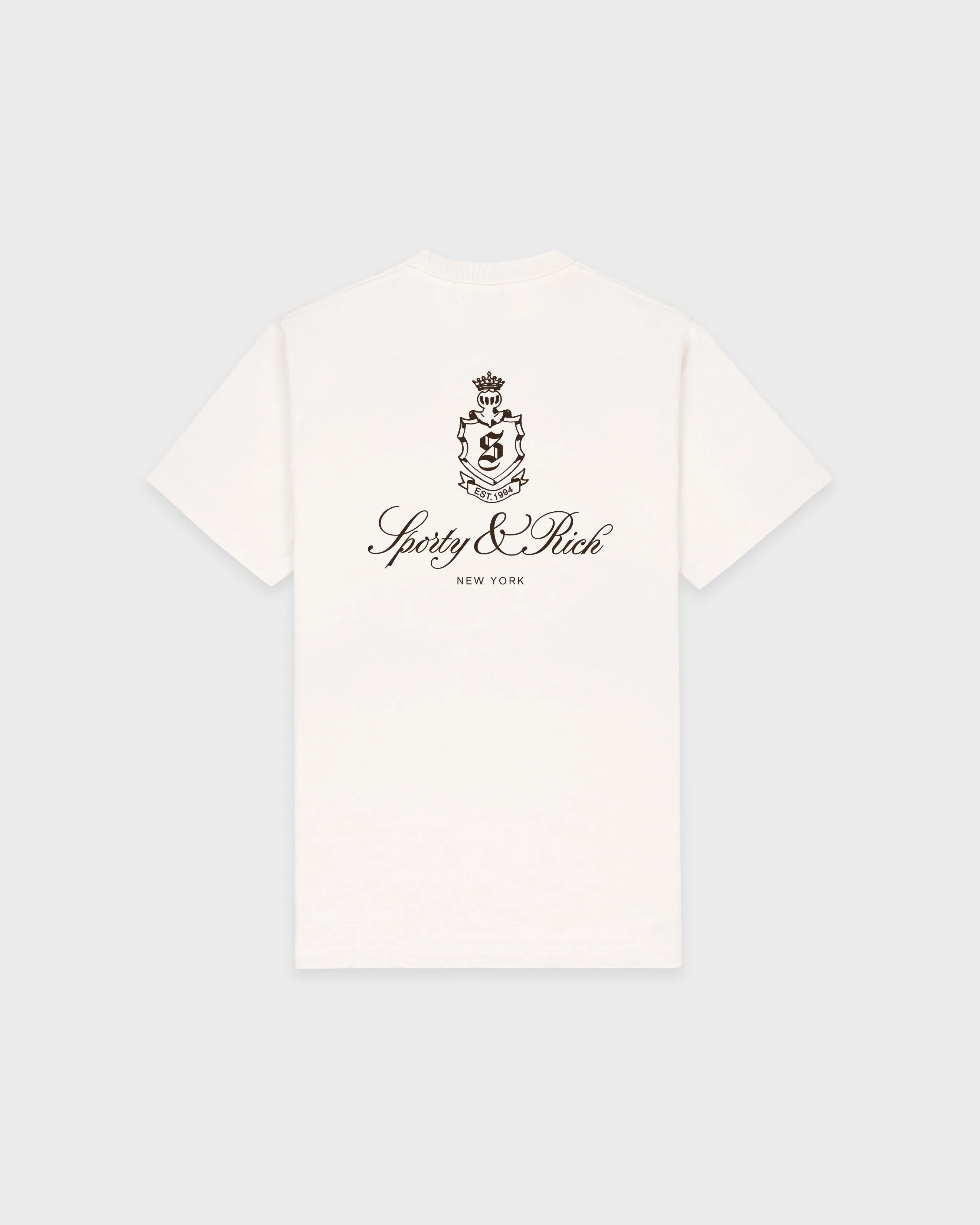 Vendome T-Shirt - Ecru/Chocolate sold by Sporty and Rich product image thumbnail 5