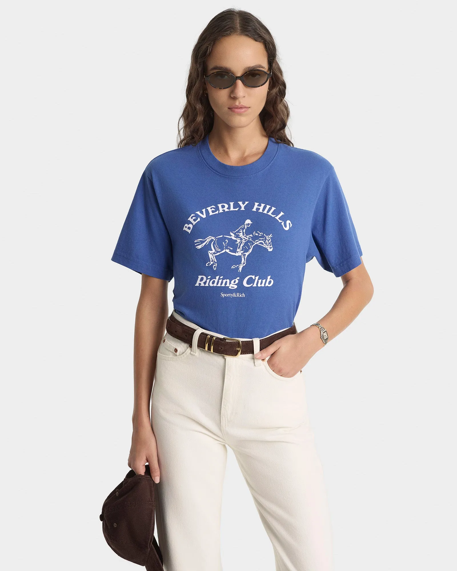 BH Riding Club T-Shirt - Pier Blue/Ecru sold by Sporty and Rich product image thumbnail 2