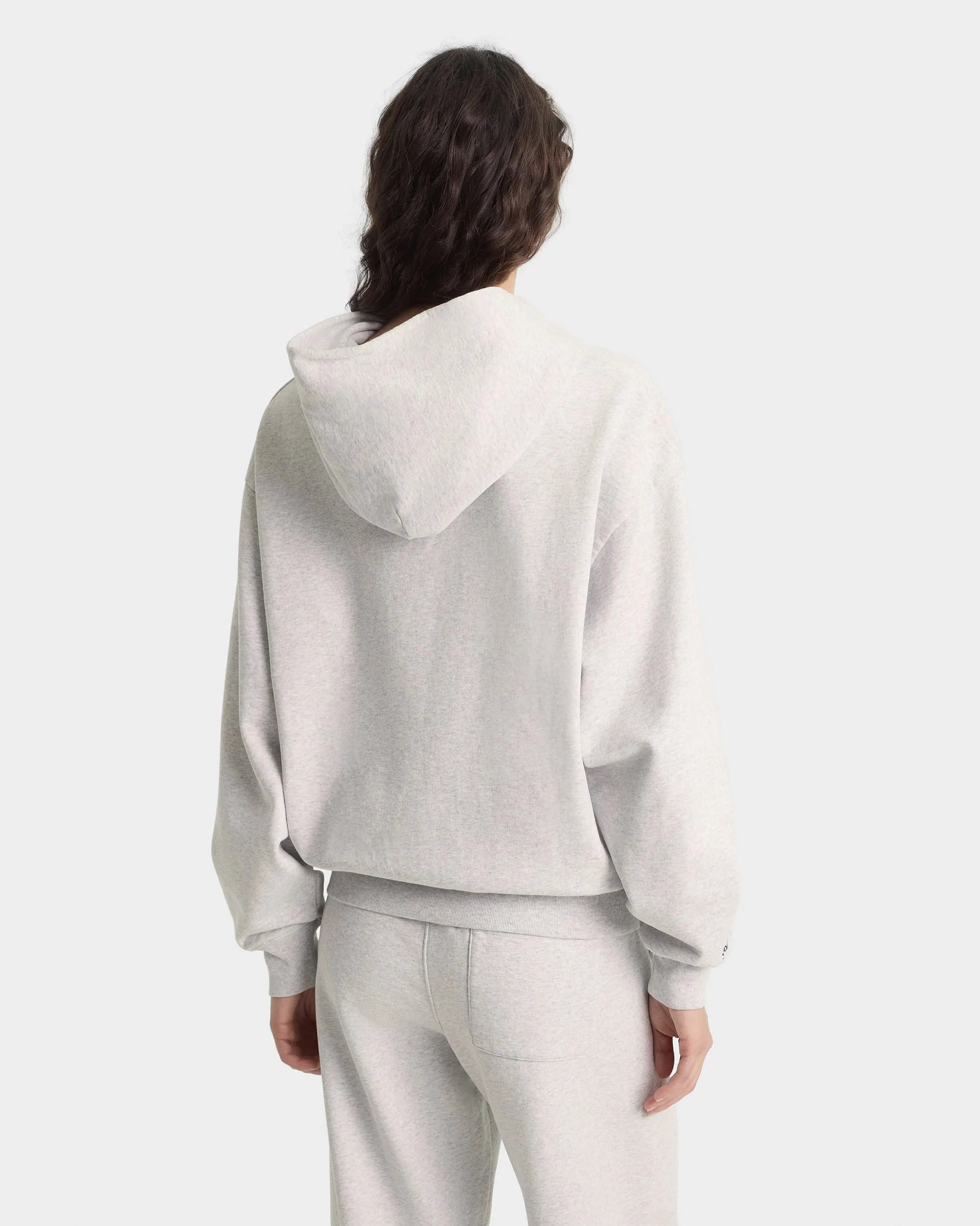 Heritage Yankees Serif Zip Hoodie - Heather Gray/Navy sold by Sporty and Rich product image thumbnail 5