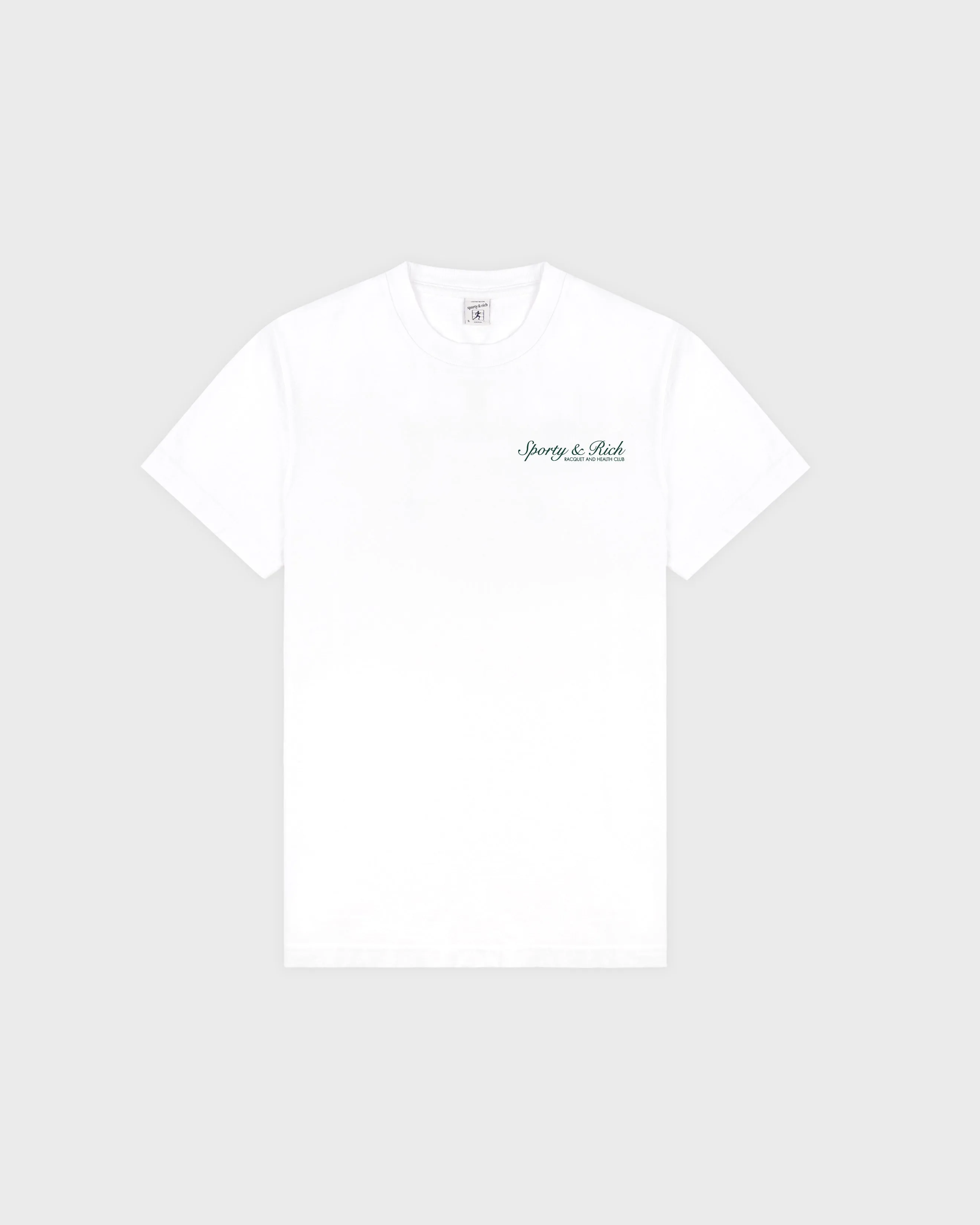 Syracuse T-Shirt - White/Forest sold by Sporty and Rich
