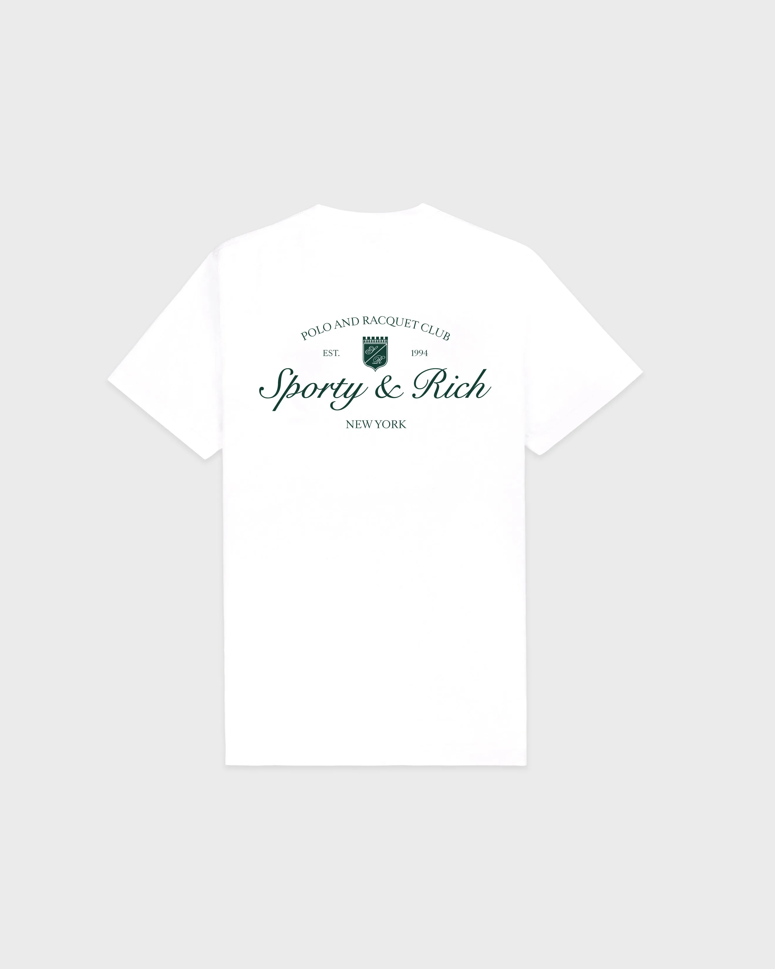 Syracuse T-Shirt - White/Forest sold by Sporty and Rich product image thumbnail 5