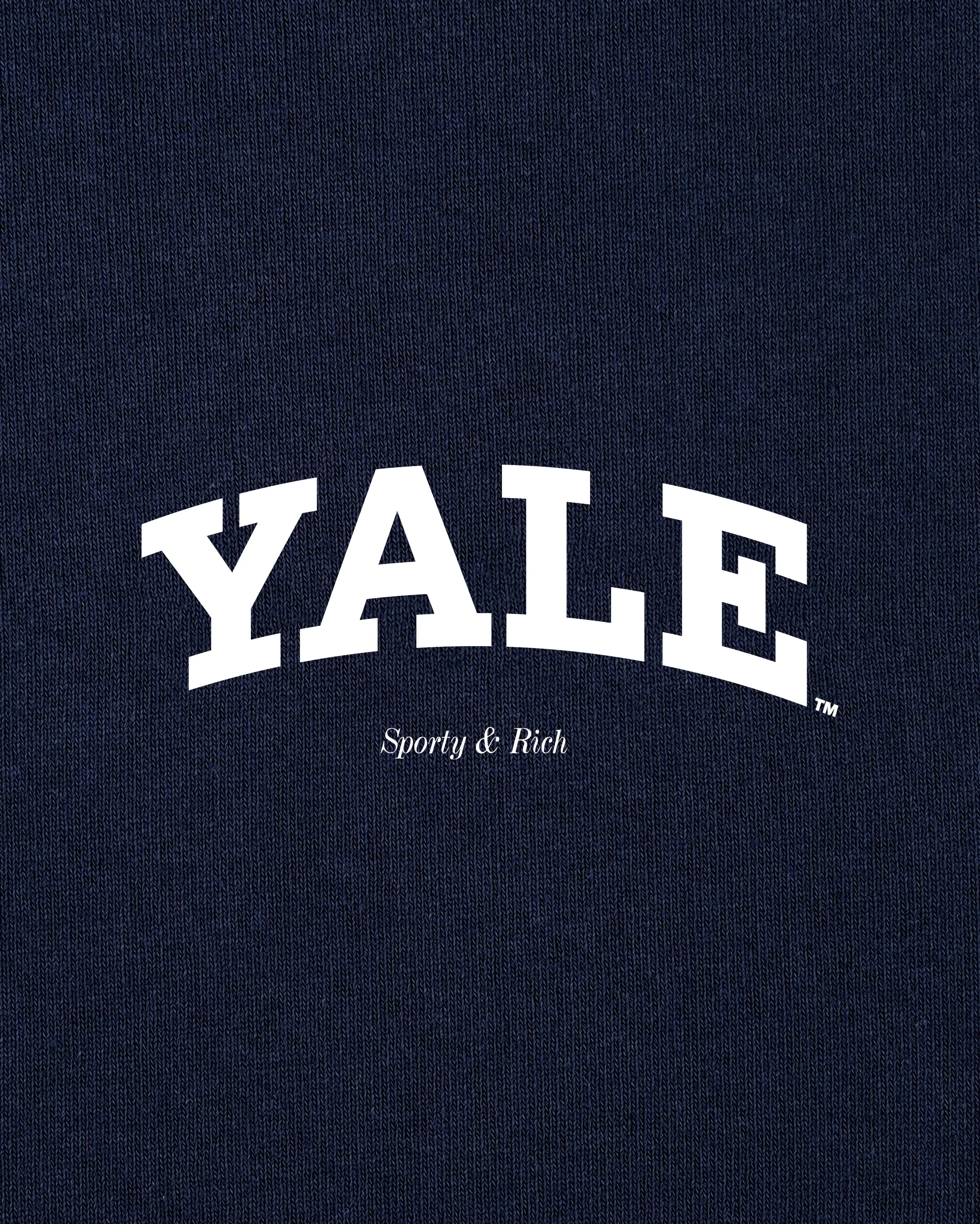 Yale Classic T-shirt - Navy/White sold by Sporty and Rich product image thumbnail 3