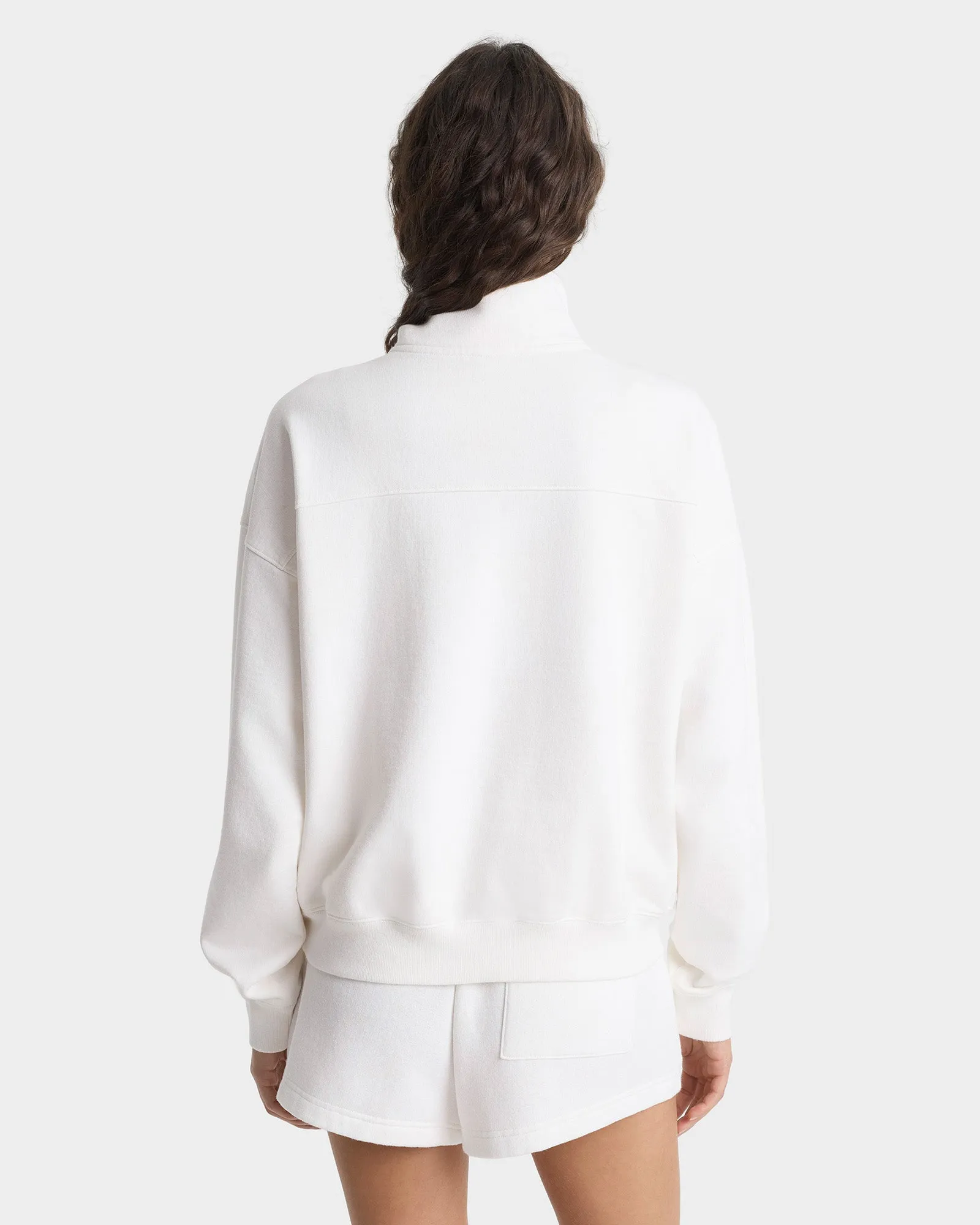 Yale Crest Quarter Zip - White/Navy sold by Sporty and Rich product image thumbnail 5