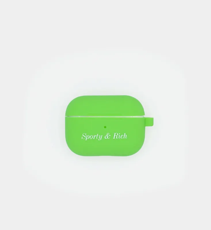 AirPod Pro Case- Green Classic Logo sold by Sporty and Rich