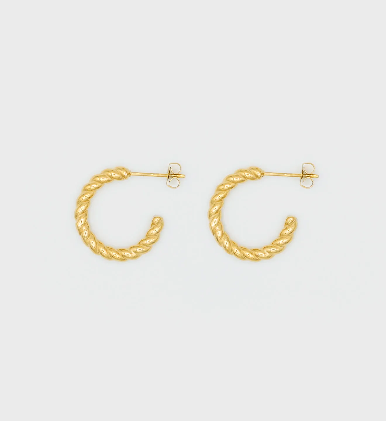 Twisted Hoop Earring sold by Sporty and Rich product image thumbnail 2