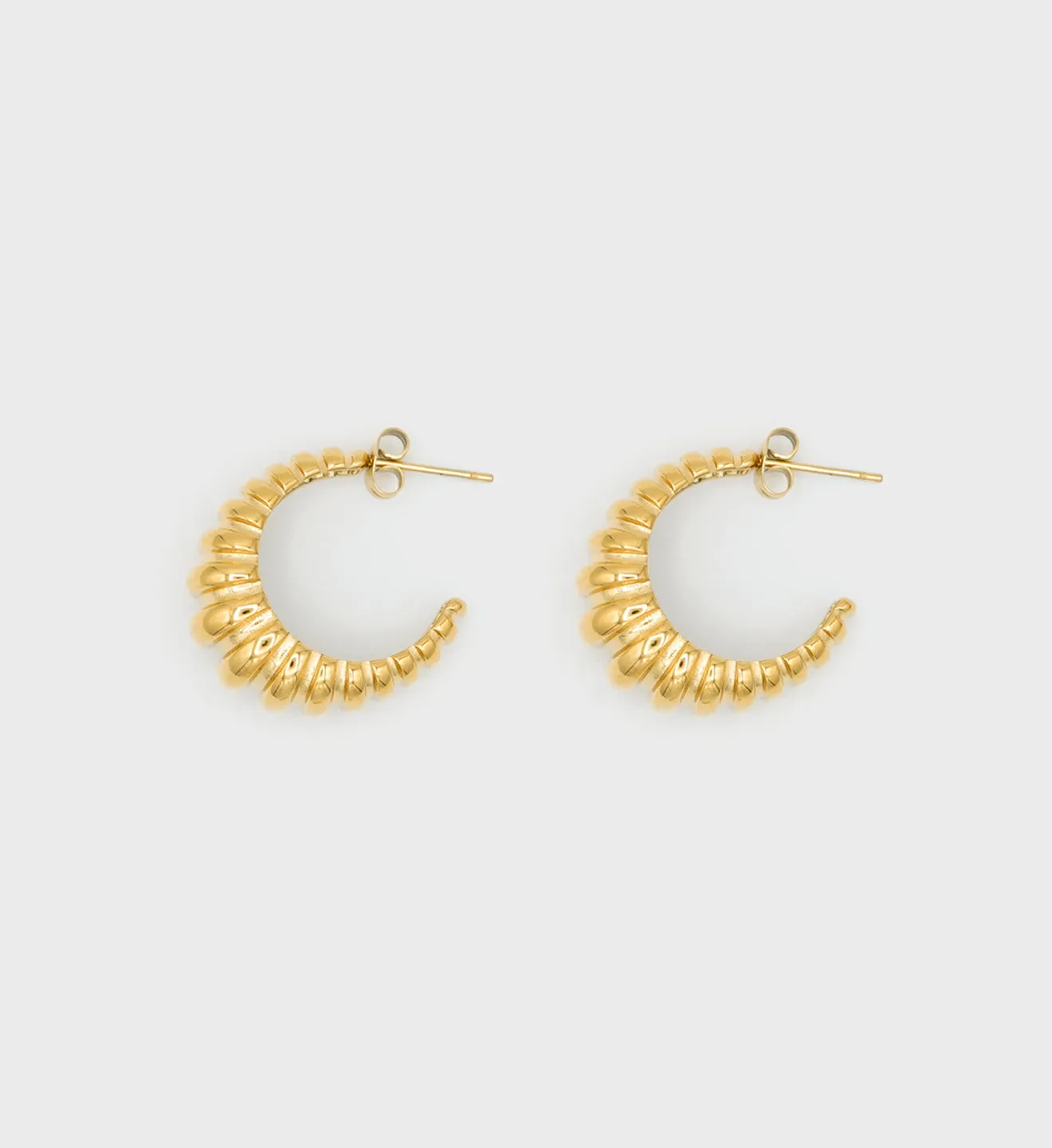 Textured Hoop Earring sold by Sporty and Rich product image thumbnail 2