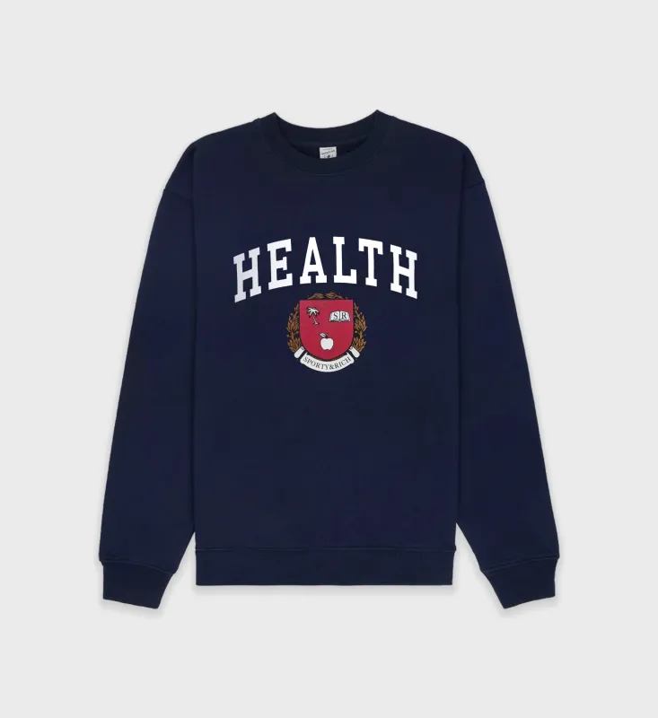 Diana Crewneck - Navy made by Sporty and Rich