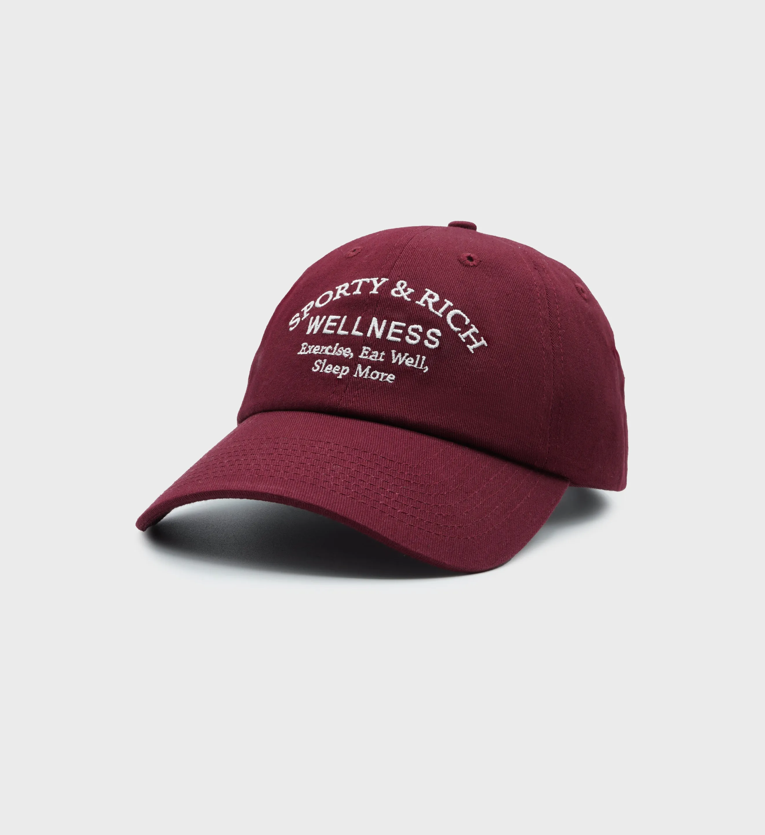 Wellness Studio Hat - Merlot/White sold by Sporty and Rich product image thumbnail 2
