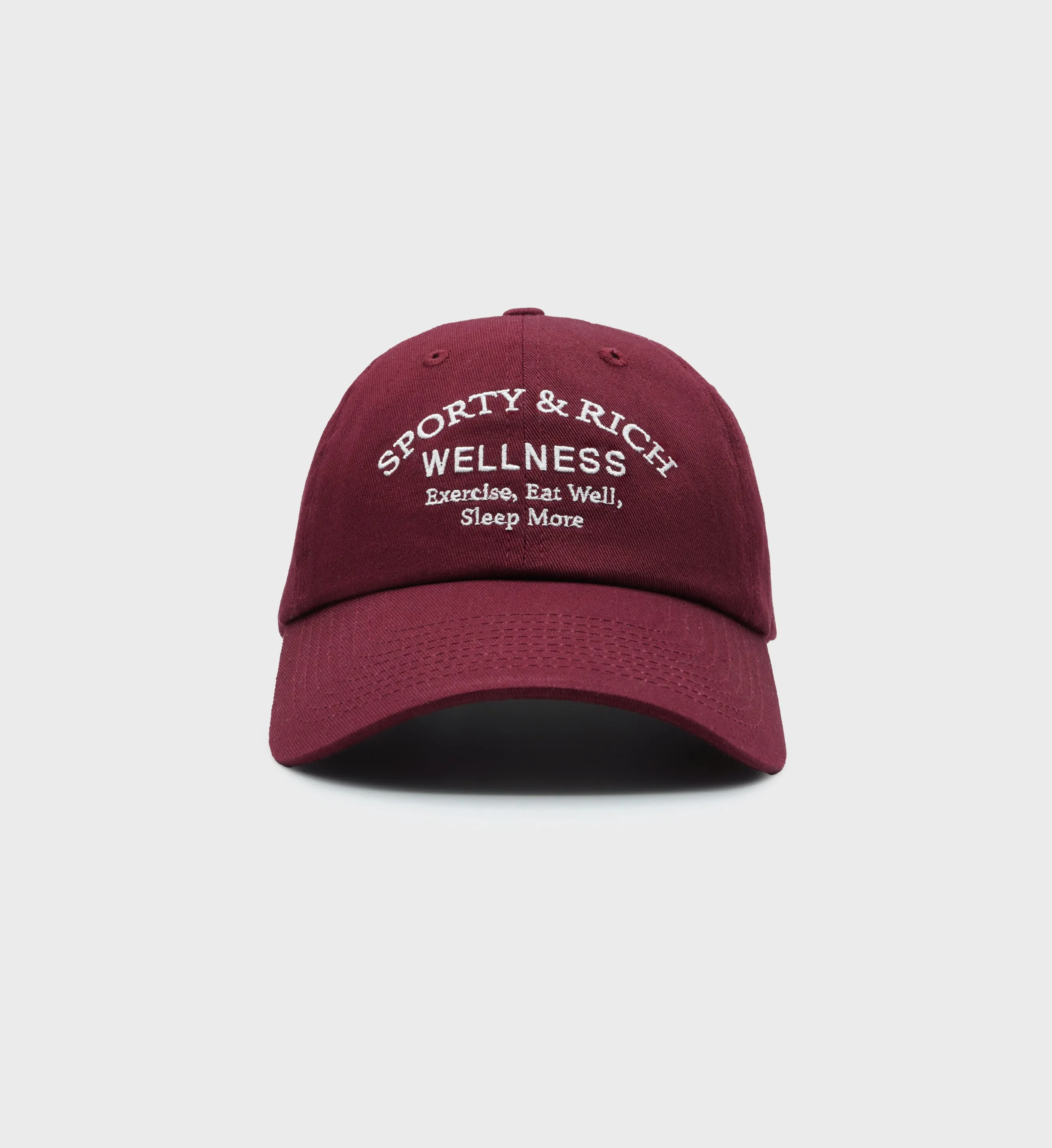 Wellness Studio Hat - Merlot/White sold by Sporty and Rich