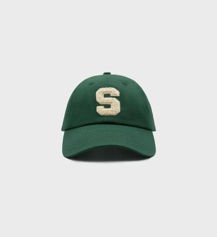 Bouclé "S" Hat - Forest sold by Sporty and Rich