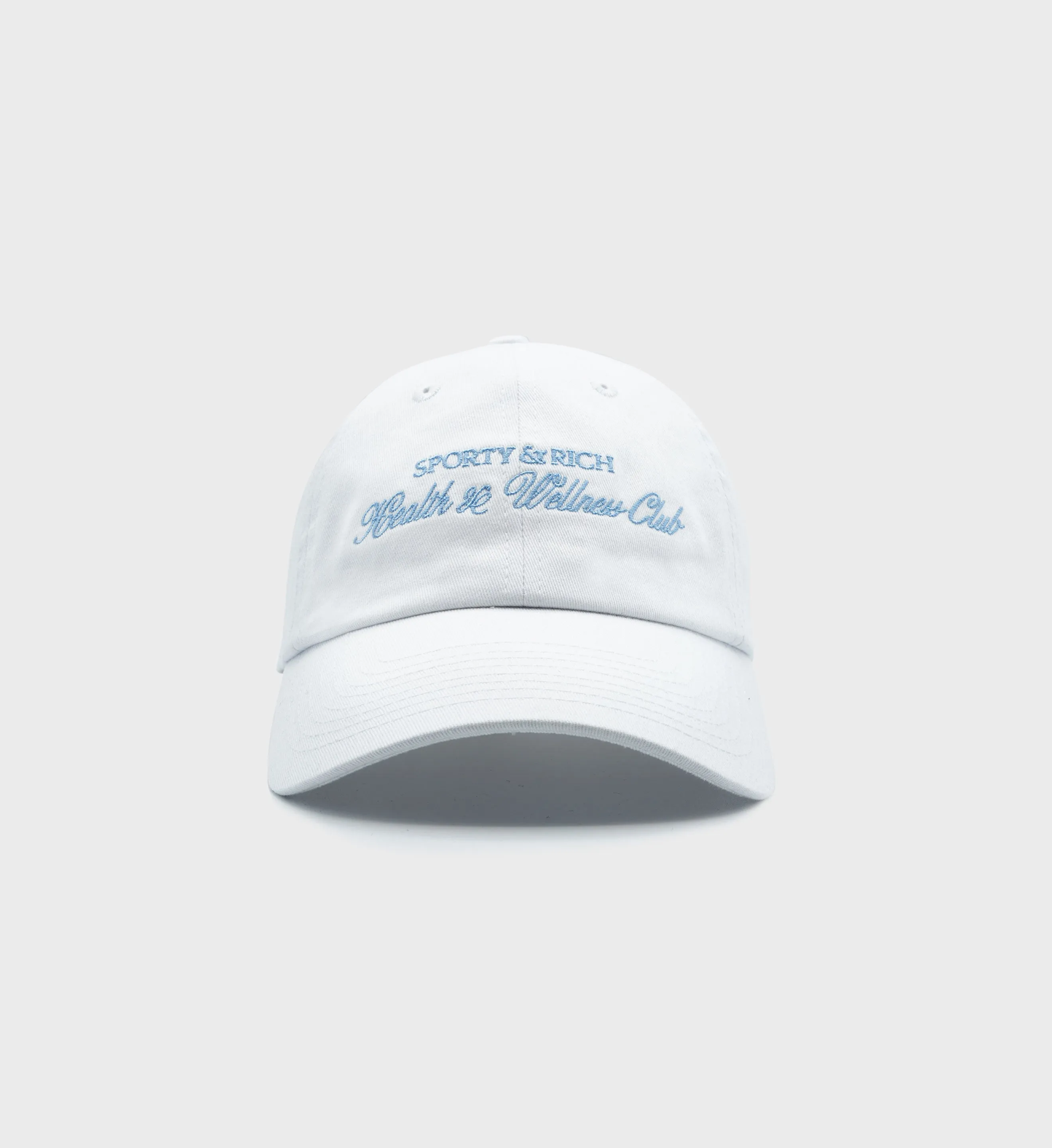 H&W Club Hat - White/Hydrangea sold by Sporty and Rich