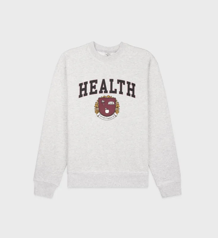 Diana Crewneck - Heather Gray made by Sporty and Rich