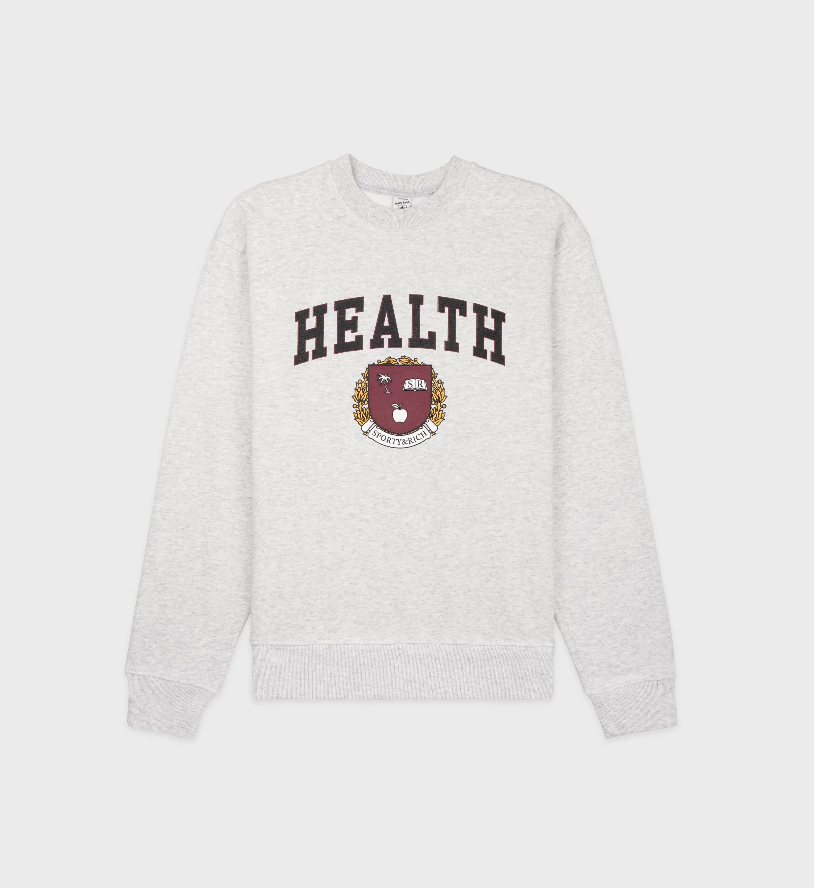 Diana Crewneck - Heather Gray sold by Sporty and Rich