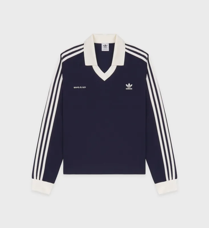 Soccer Jersey - Navy/Cream made by Sporty and Rich