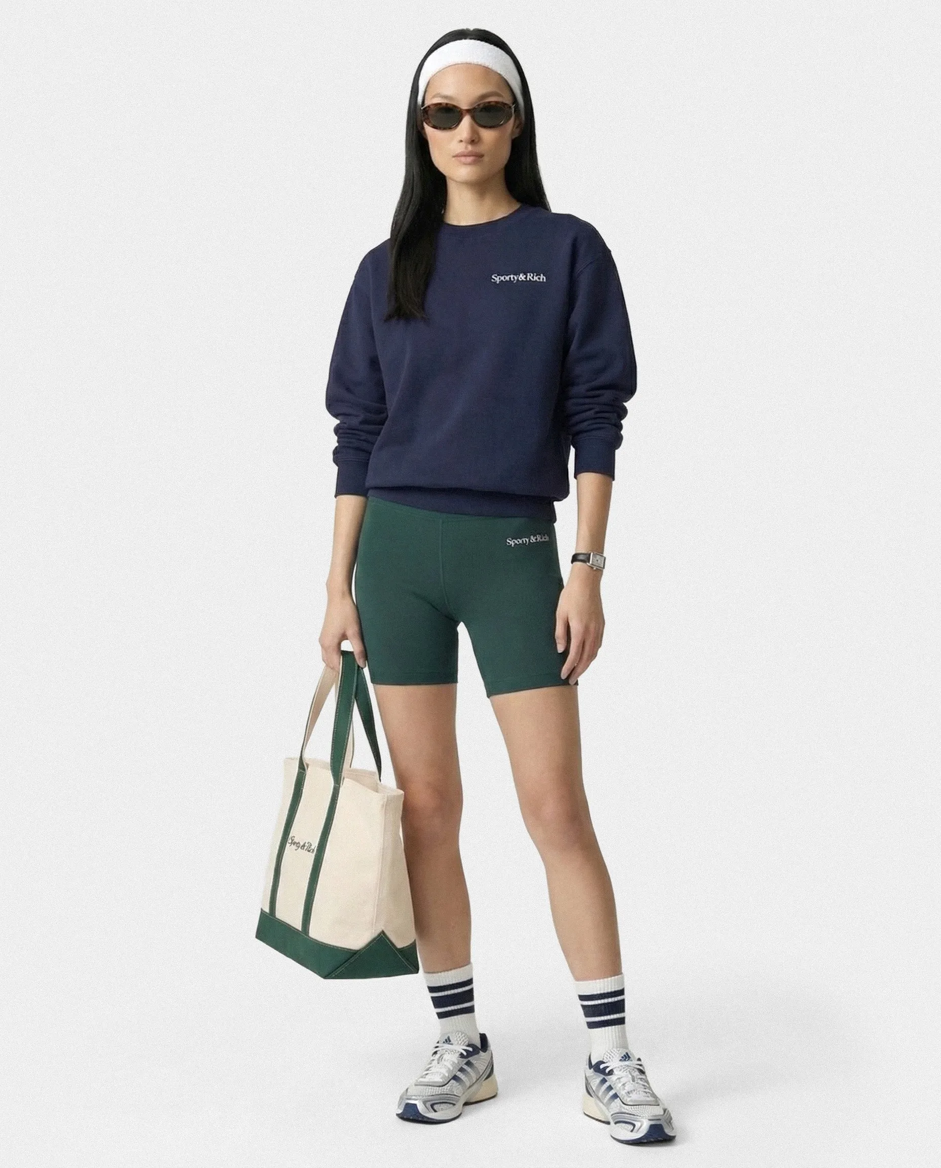 Play Tennis Crewneck - Navy/White sold by Sporty and Rich product image thumbnail 2