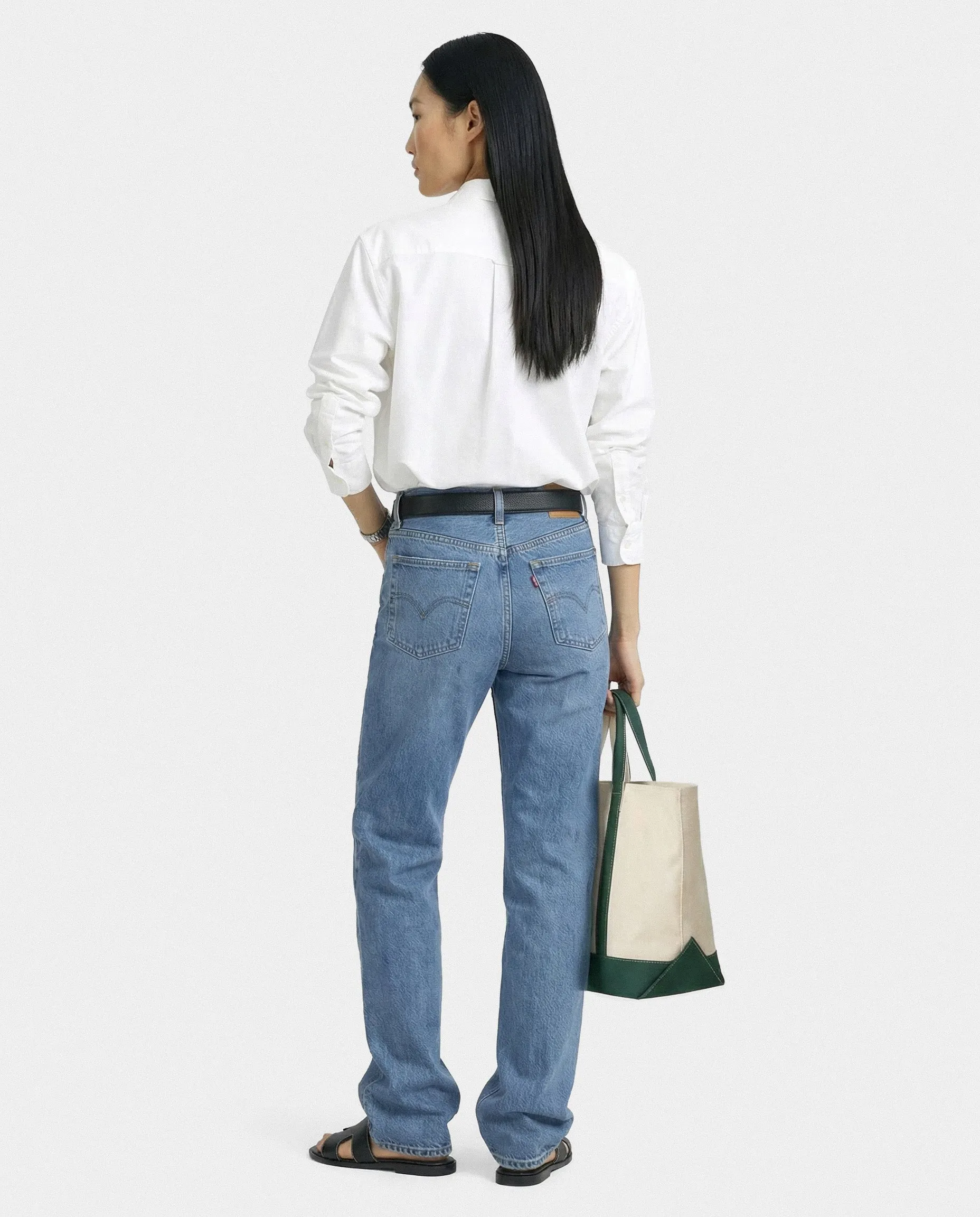 SRC Oversized Shirt - White/Navy sold by Sporty and Rich product image thumbnail 3