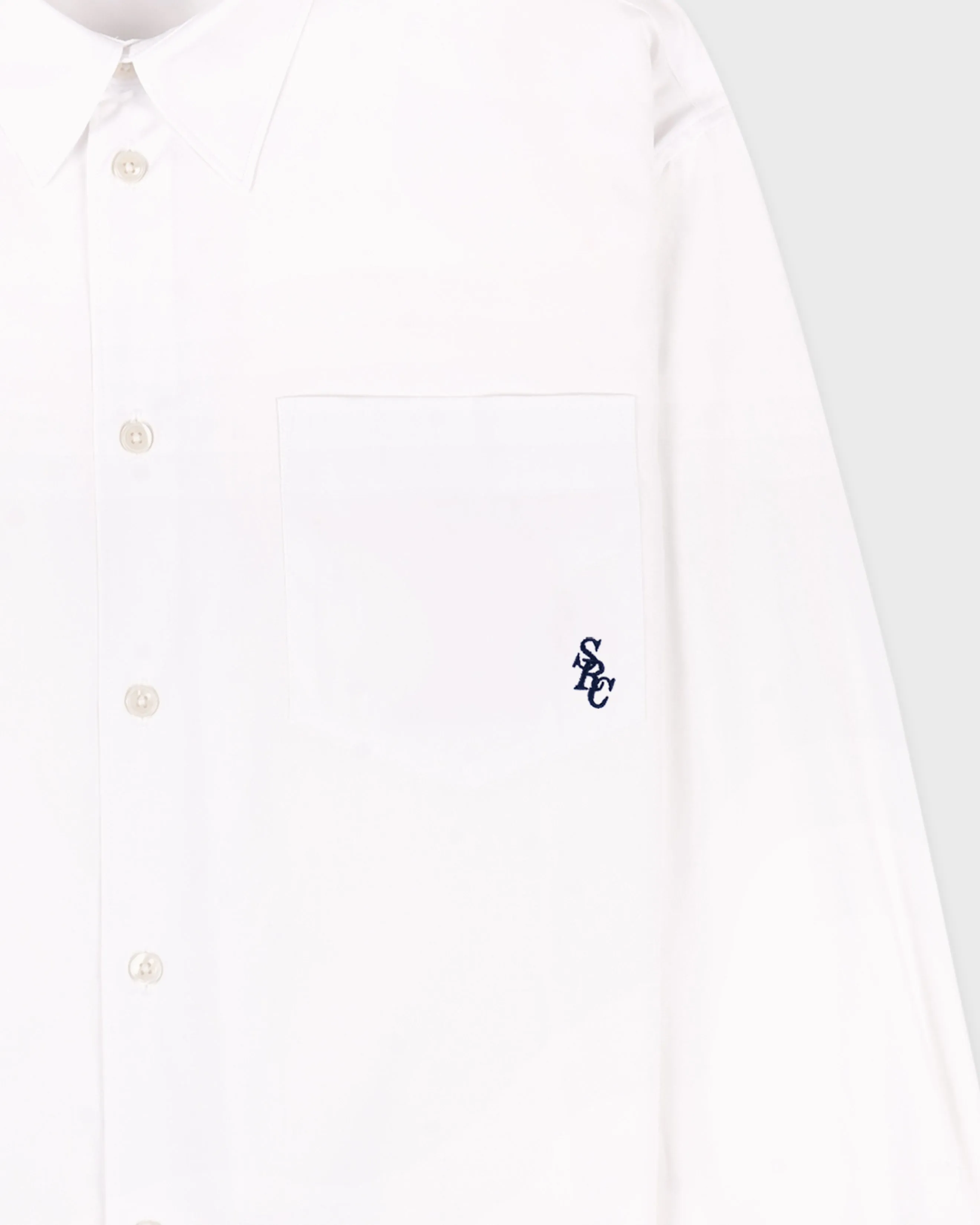 SRC Oversized Shirt - White/Navy sold by Sporty and Rich product image thumbnail 5