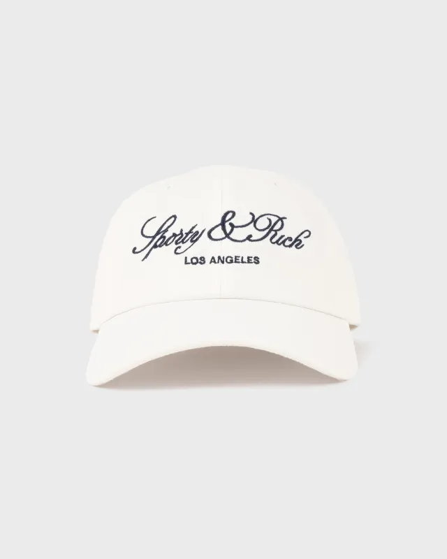 Vendome LA Hat - Ecru/Navy made by Sporty and Rich