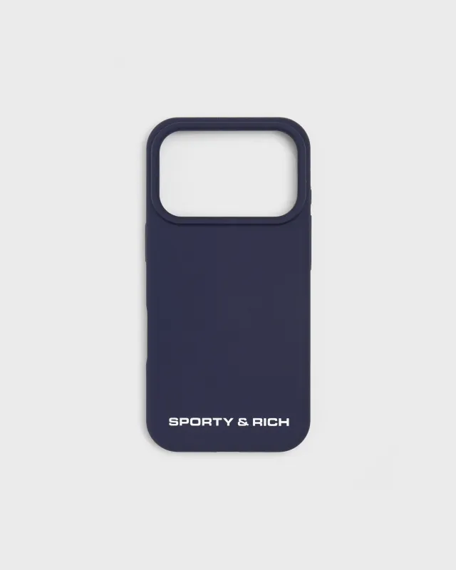 Bold Health Logo iPhone Case - Navy/White made by Sporty and Rich
