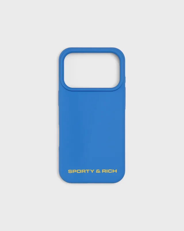Bold Health Logo iPhone Case - Bright Blue/Yellow made by Sporty and Rich