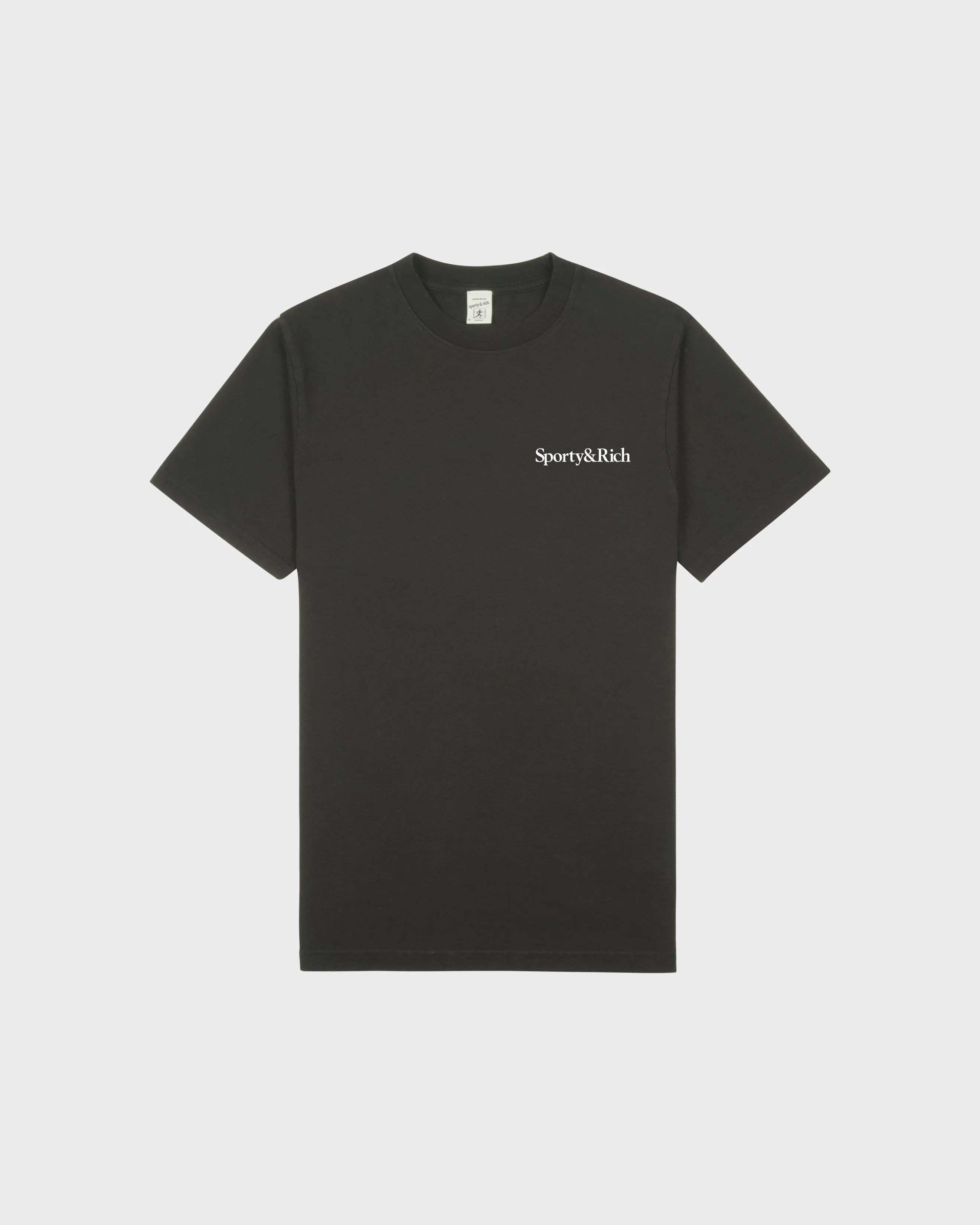 Health Is Wealth T-Shirt - Faded Black/White sold by Sporty and Rich product image thumbnail 2