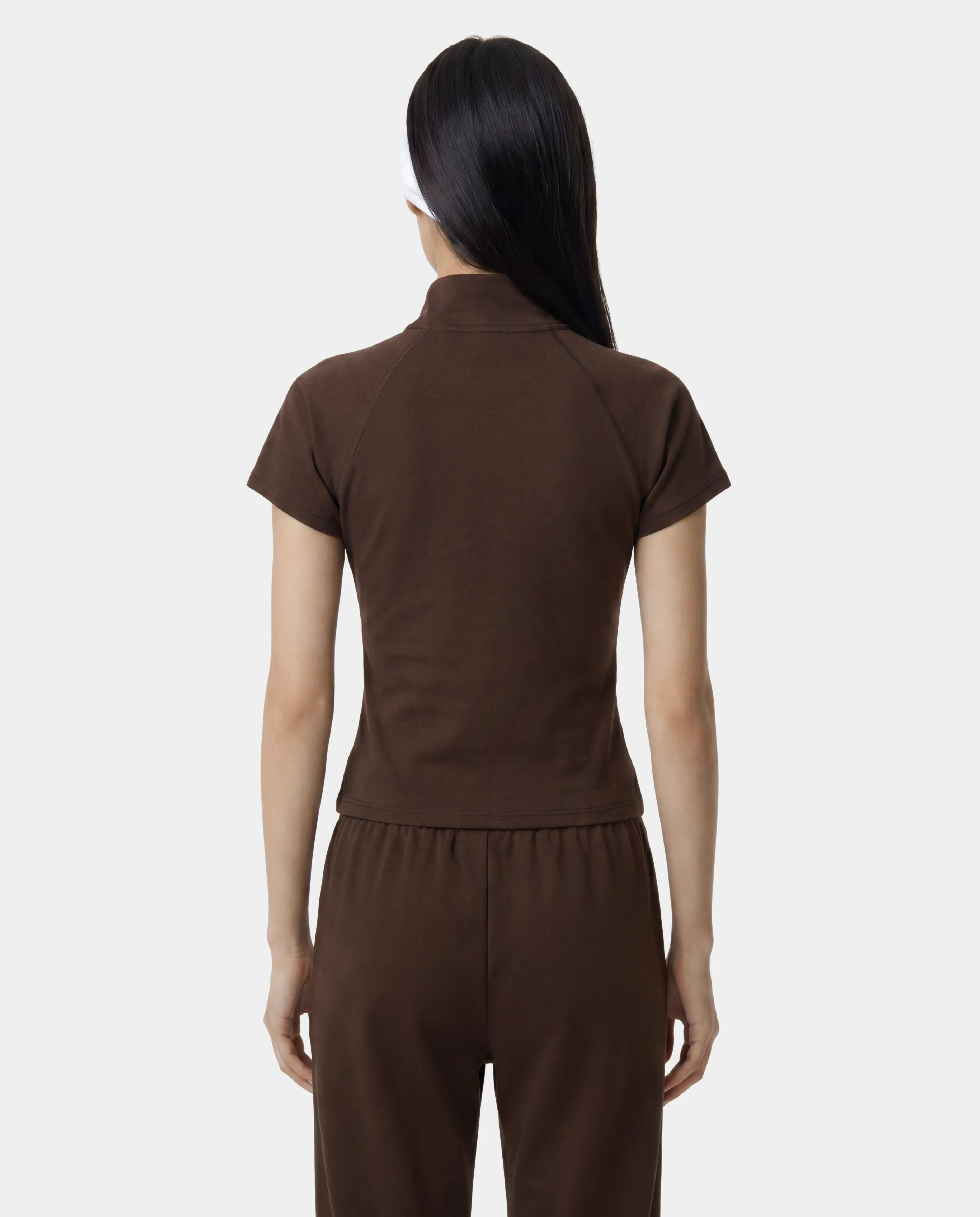 Serif Logo SS Sports Quarter Zip - Cioco sold by Sporty and Rich product image thumbnail 4