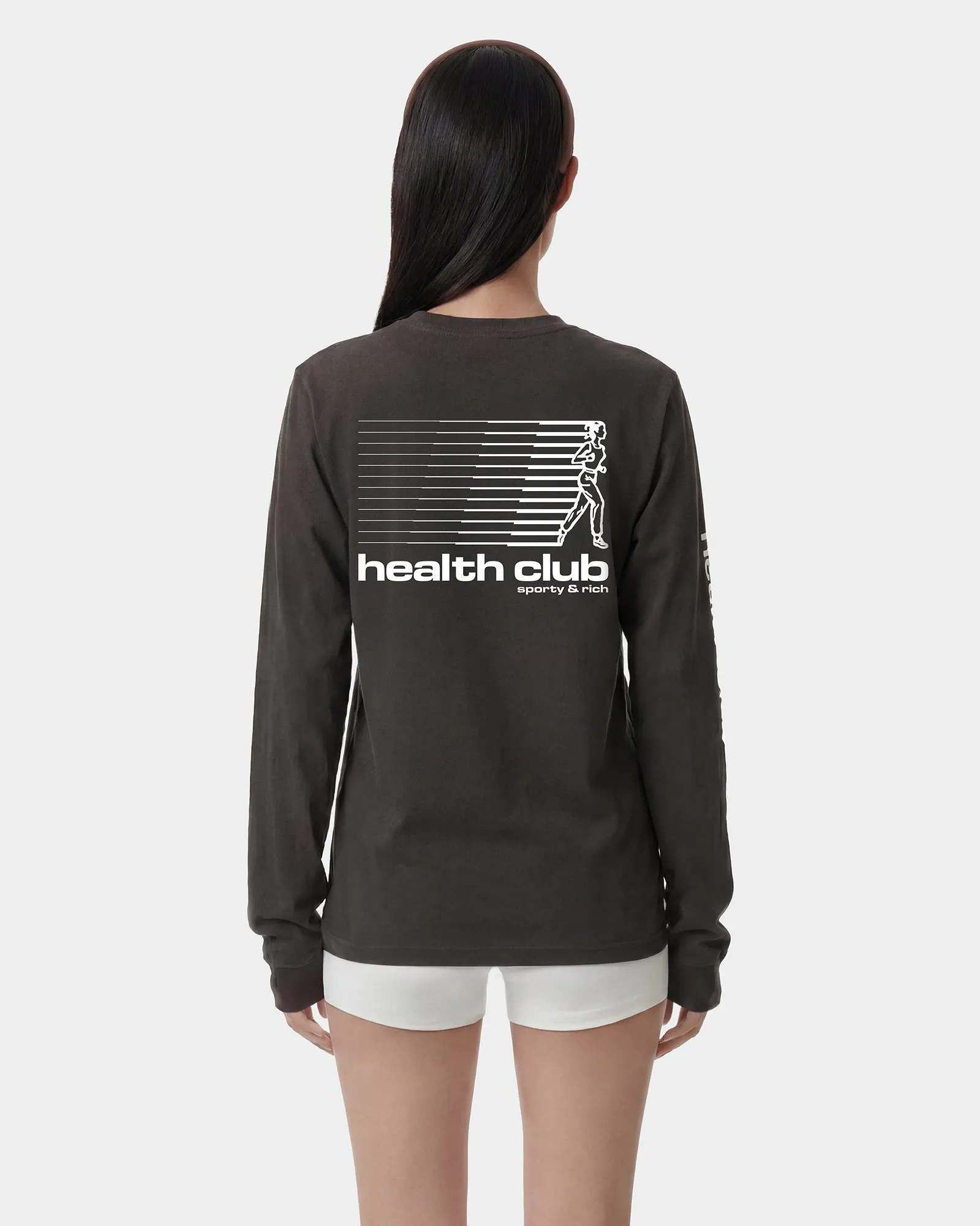 Bold Health Longsleeve - Faded Black/White sold by Sporty and Rich product image thumbnail 3