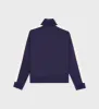 Crown Track Jacket - Navy/Cream/Merlot sold by Sporty and Rich