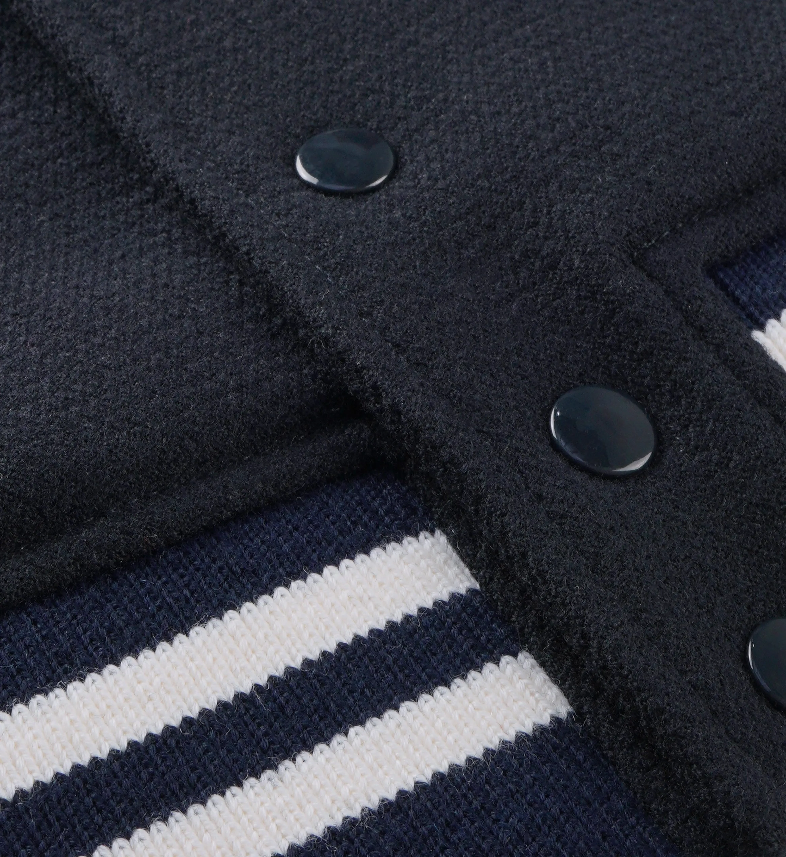 Connecticut Crest Varsity Jacket - Navy sold by Sporty and Rich product image thumbnail 4