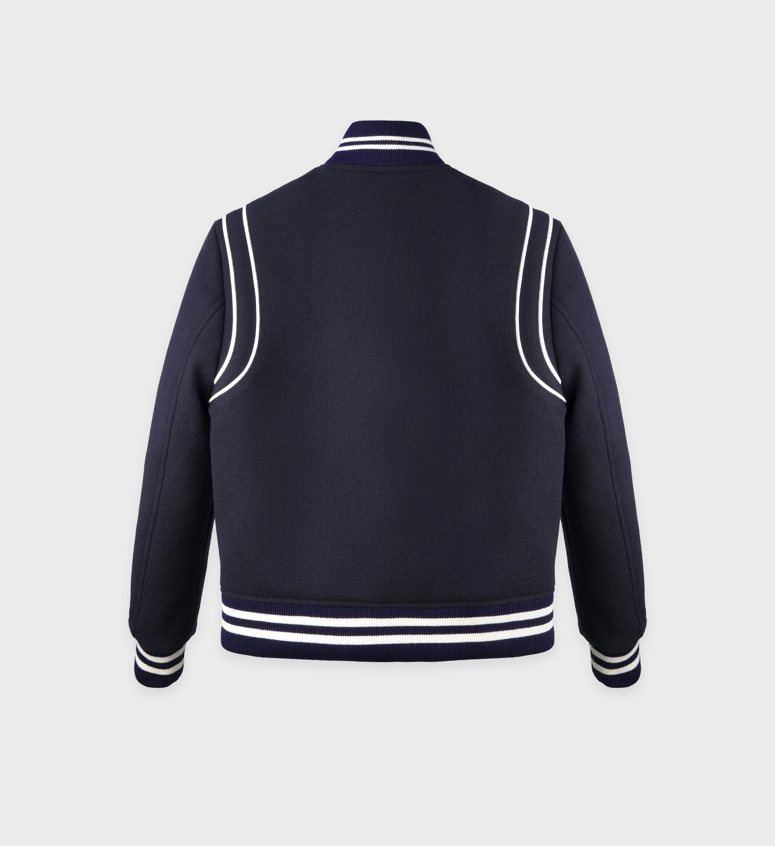 Connecticut Crest Varsity Jacket - Navy sold by Sporty and Rich product image thumbnail 2