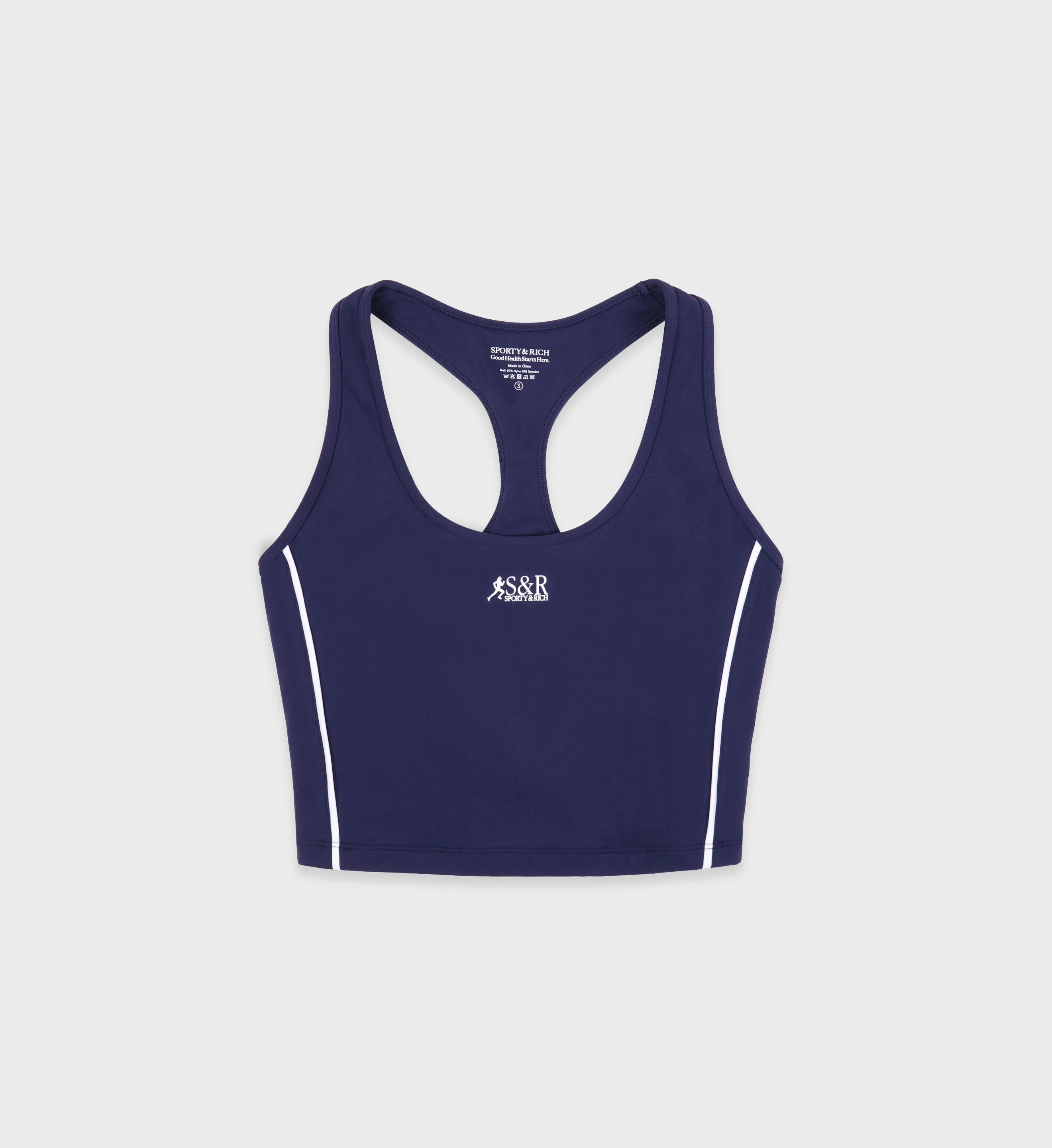 SR Runner Sports Tank - Navy/White sold by Sporty and Rich