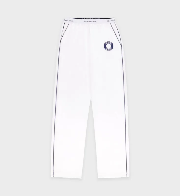 Buoy Pyjama Pants - White/Navy sold by Sporty and Rich
