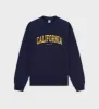 California Crewneck - Navy/Gold sold by Sporty and Rich