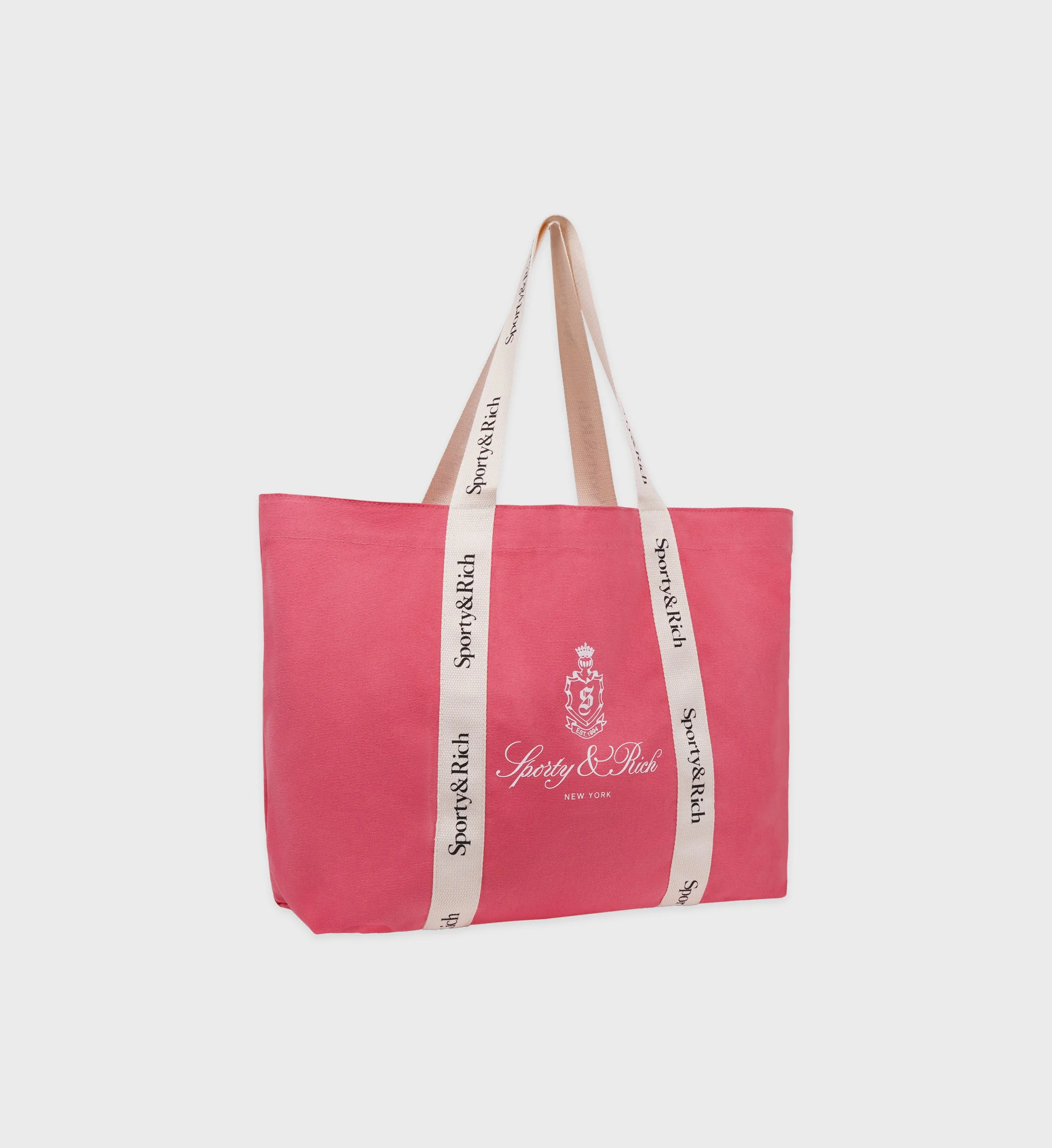 Vendome Club Tote Bag - Cotton Candy/White sold by Sporty and Rich product image thumbnail 2