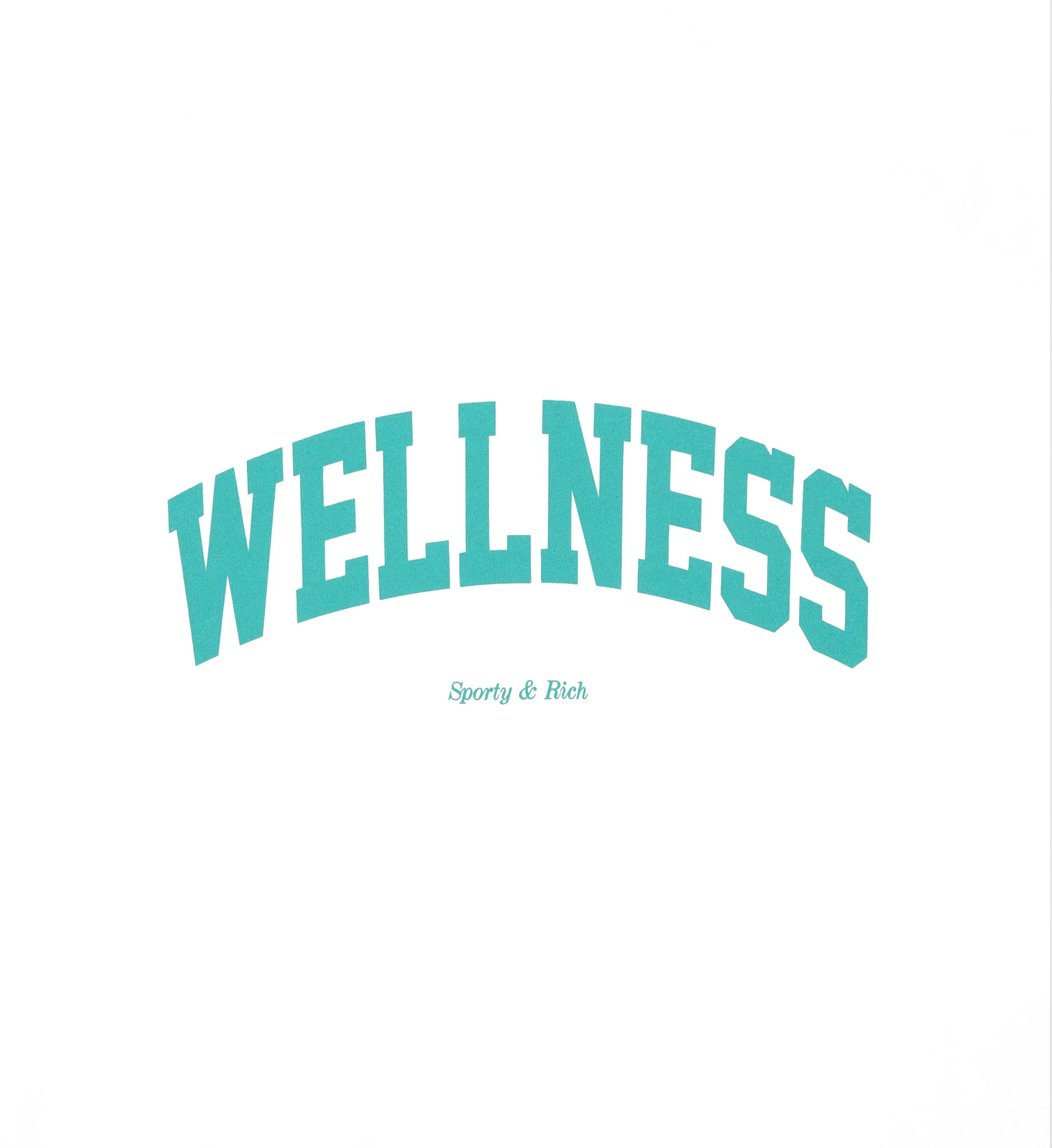 Wellness Ivy T-Shirt - White/Amalfi Green sold by Sporty and Rich product image thumbnail 3