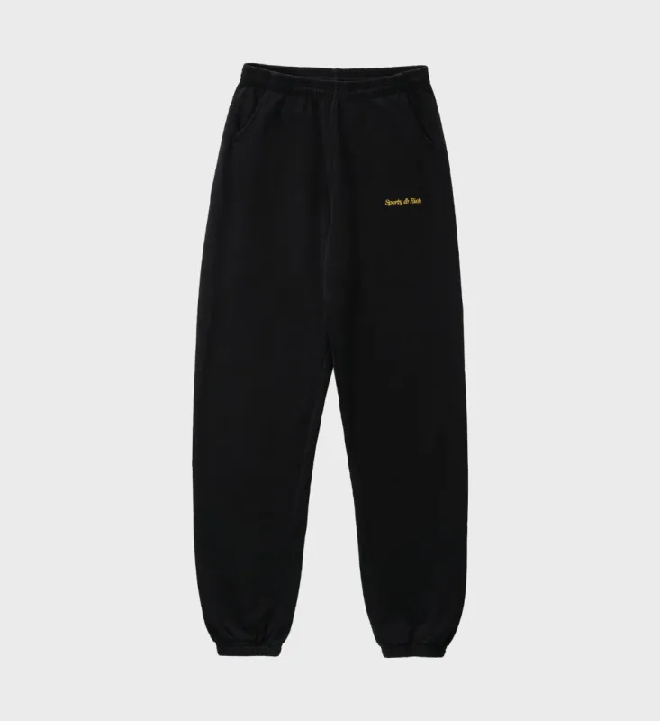 Classic Logo Sweatpants - Black sold by Sporty and Rich