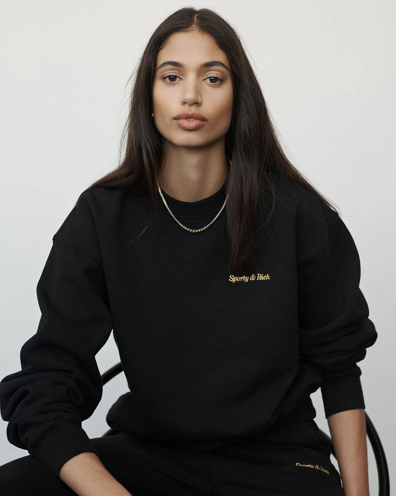 Classic Logo Sweatpants - Black sold by Sporty and Rich product image thumbnail 5