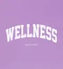 Wellness Ivy T-Shirt - Dip Dye Purple/White sold by Sporty and Rich