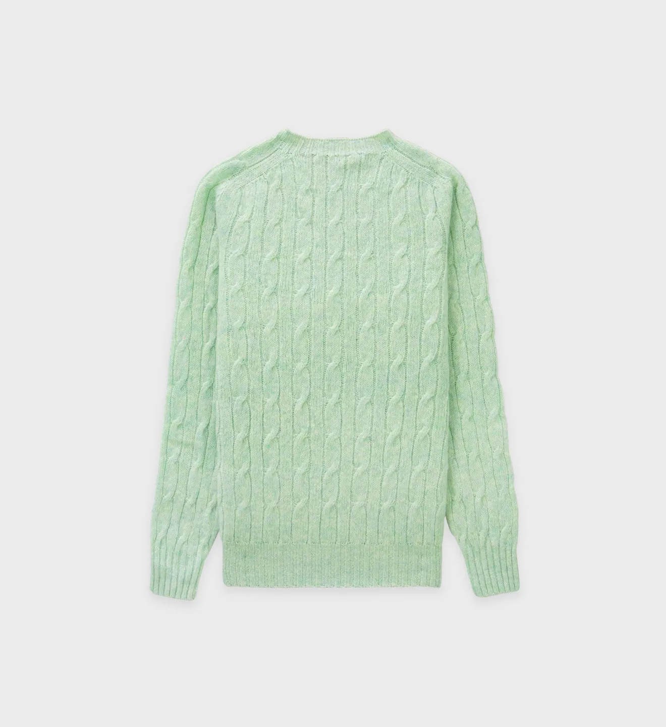 Classic Logo Cableknit Sweater - Menta sold by Sporty and Rich product image thumbnail 2