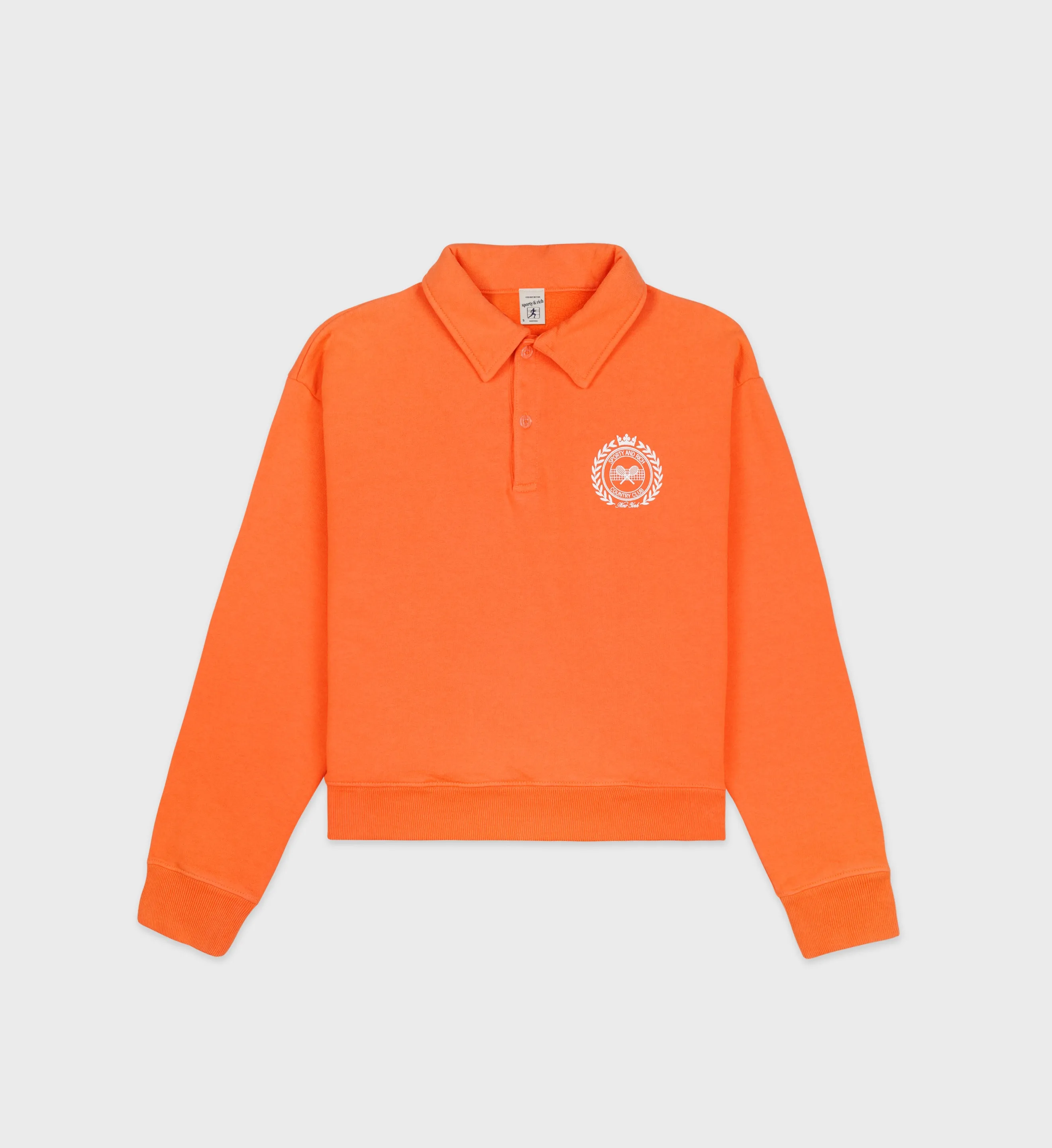 SR Open Polo - Pomodoro/White sold by Sporty and Rich